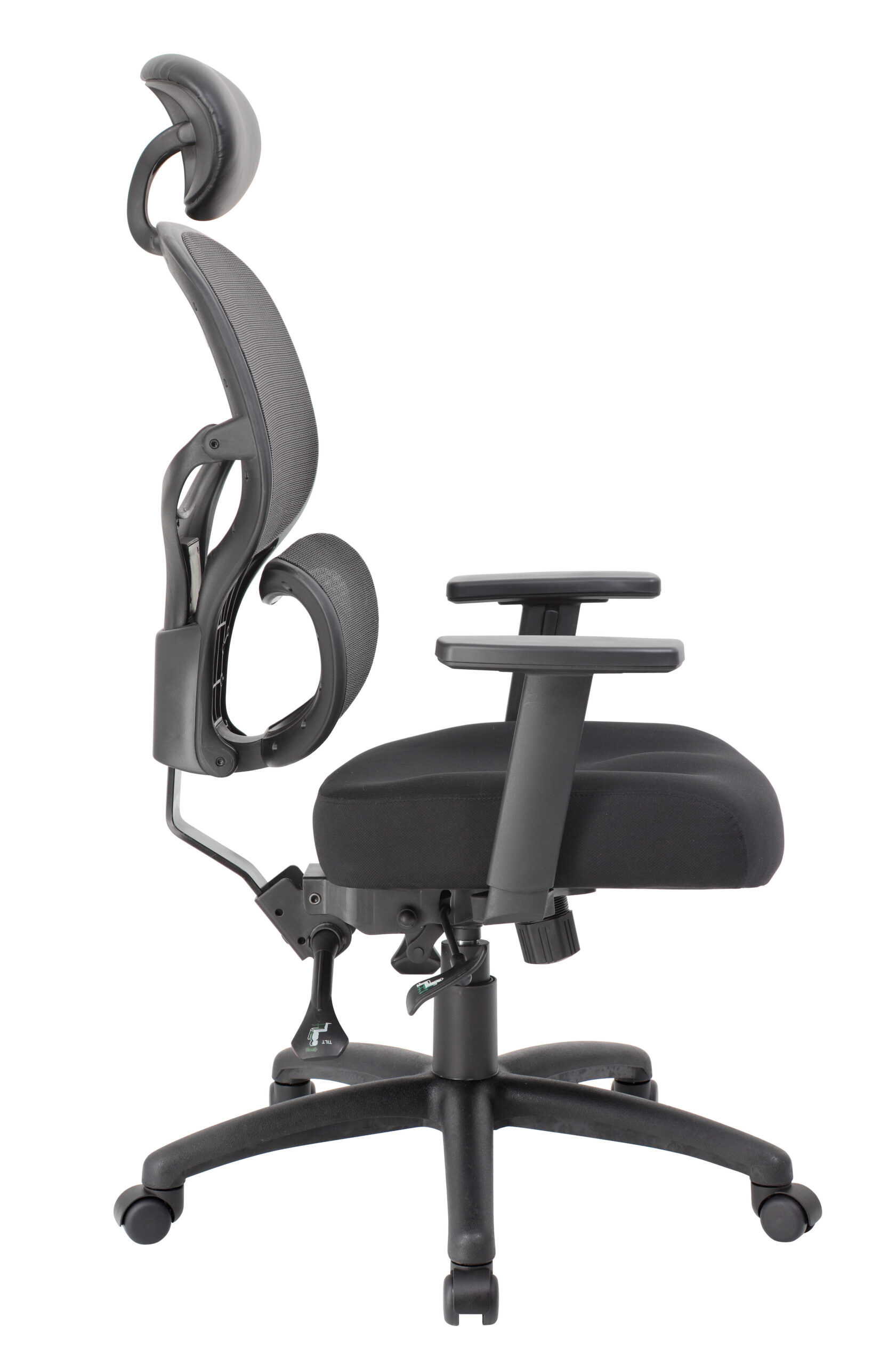 Boss Multi-Function Mesh Task Chair w/Headrest - Image 6