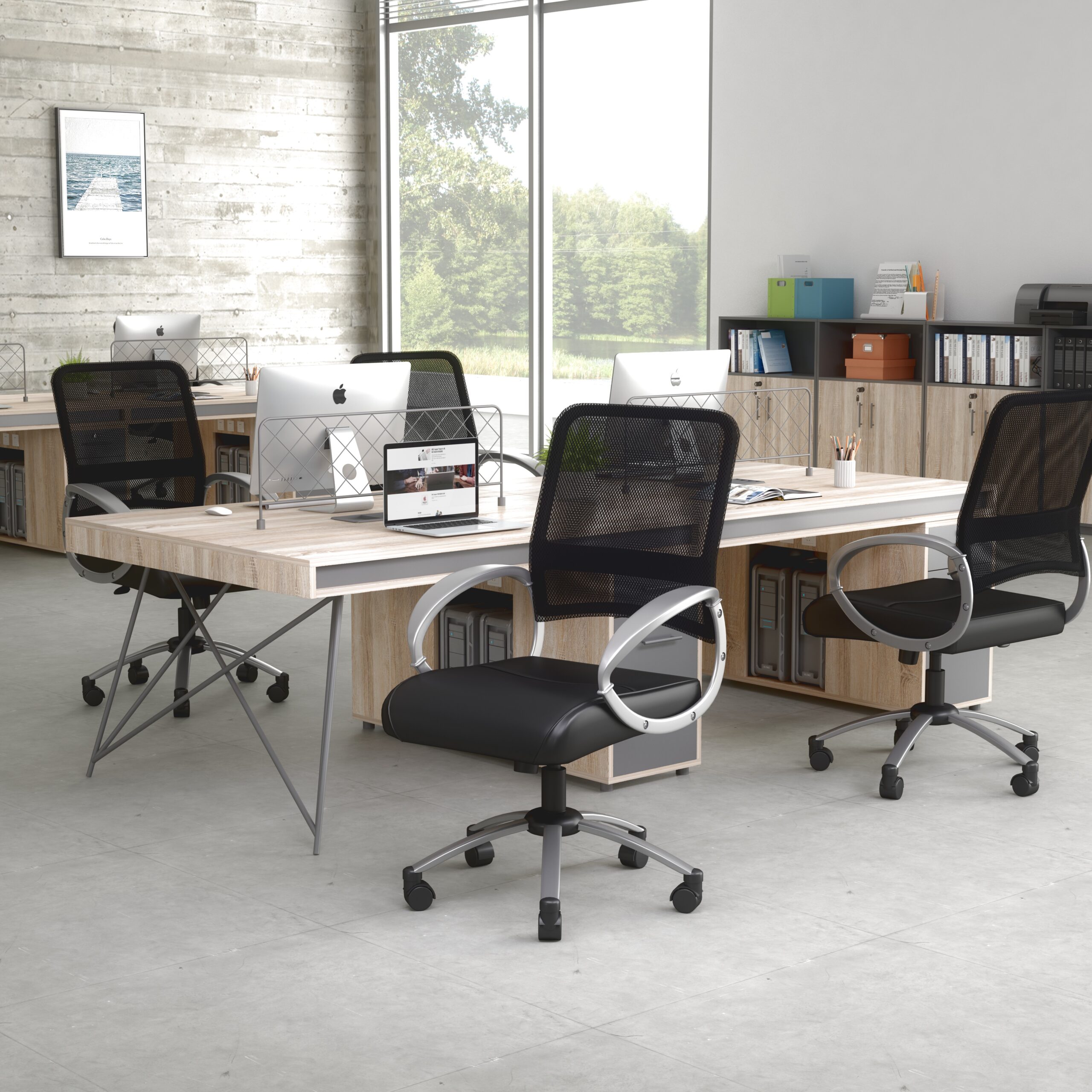 Boss Mesh Back W/ Pewter Finish Task Chair - Image 12