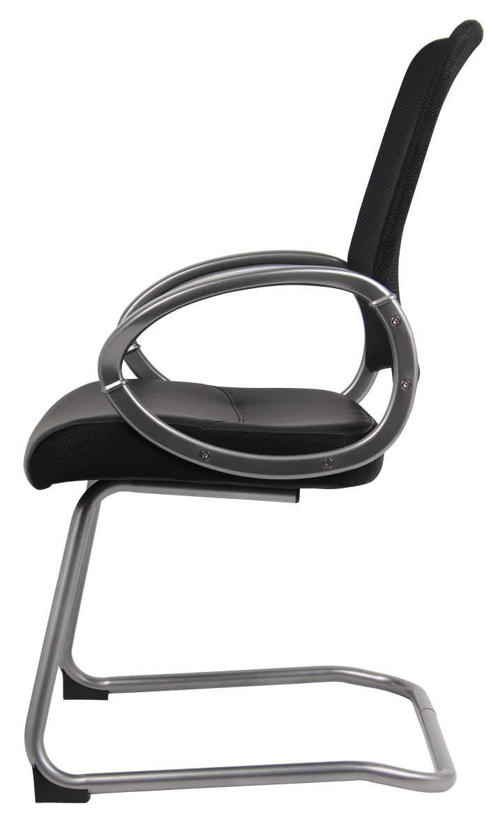 Boss Mesh Back W/ Pewter Finish Guest Chair - Image 6