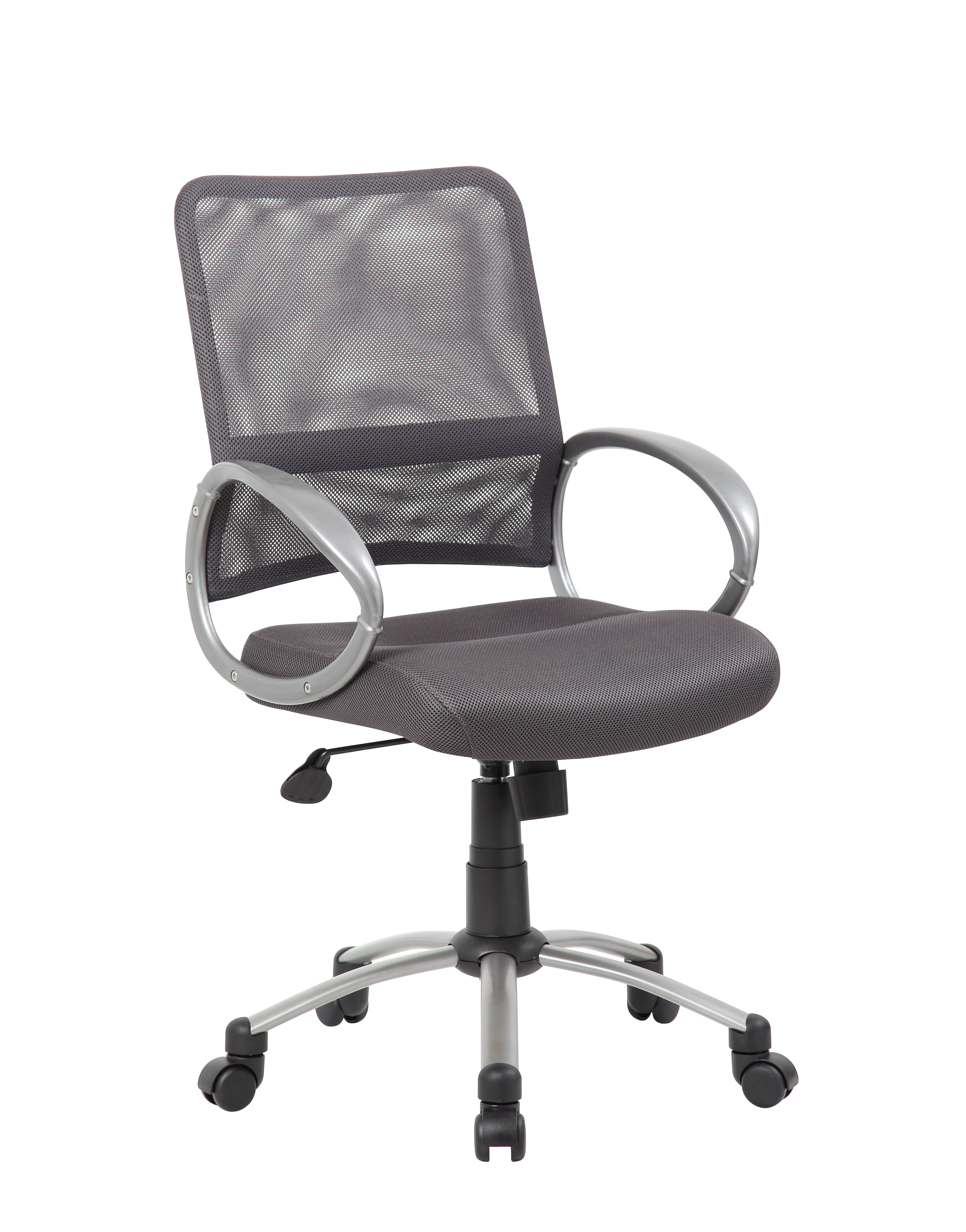 Boss Mesh Back W/ Pewter Finish Task Chair - Image 4
