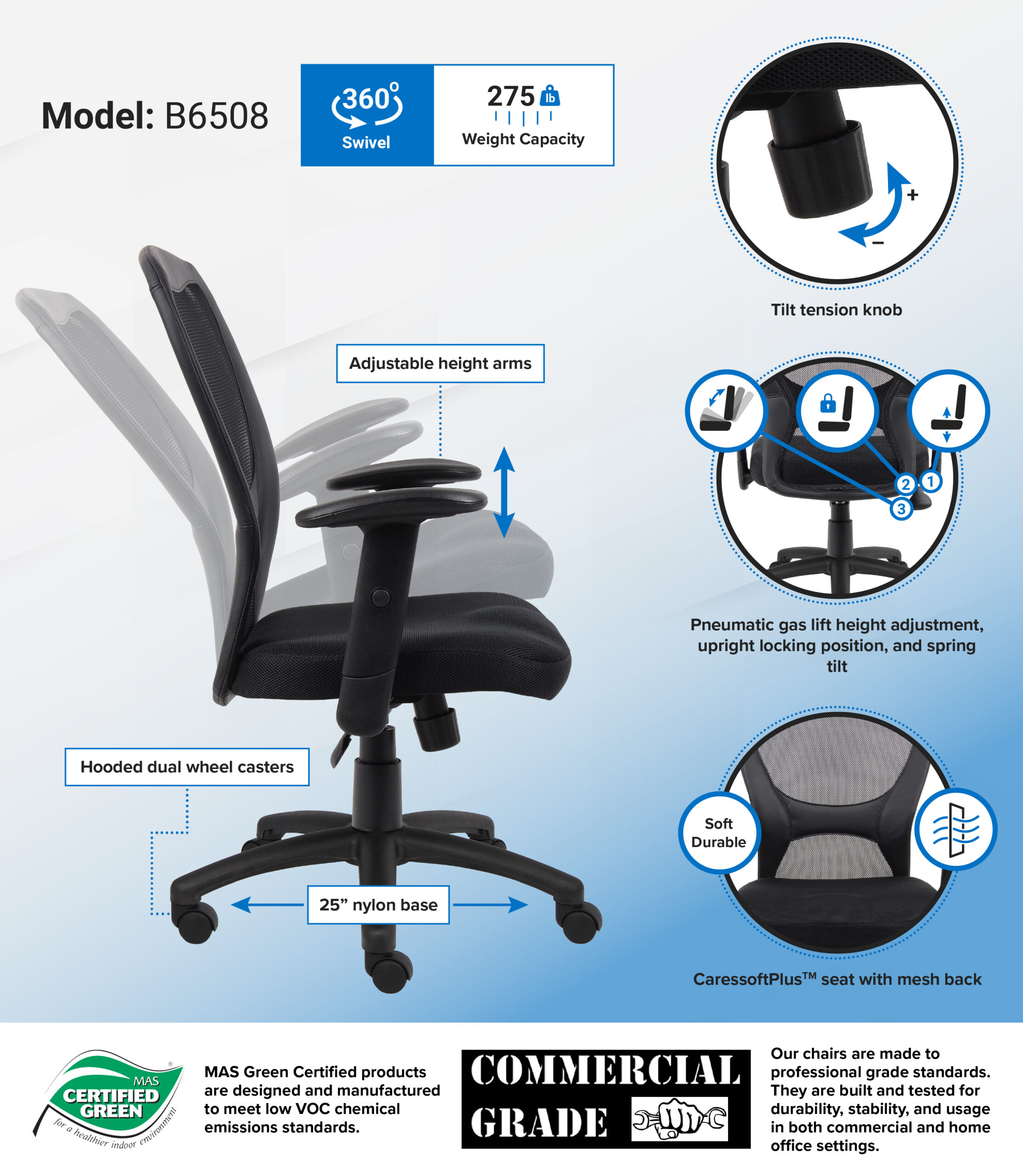 Boss Budget Mesh Task Chair - Image 2