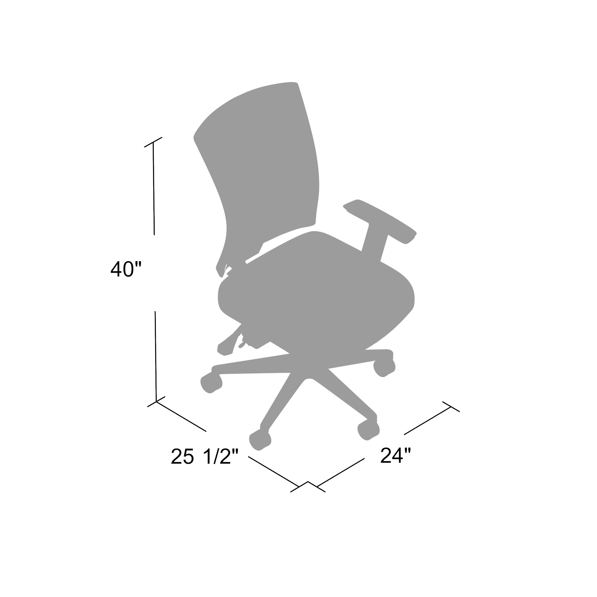 Boss Mesh Back 3 paddle Task Chair - Image 6