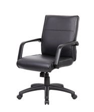 Boss Mid Back Executive Chair In LeatherPlus - Image 5