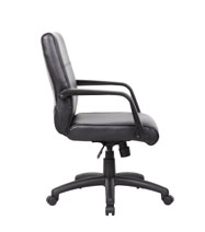 Boss Mid Back Executive Chair In LeatherPlus - Image 7