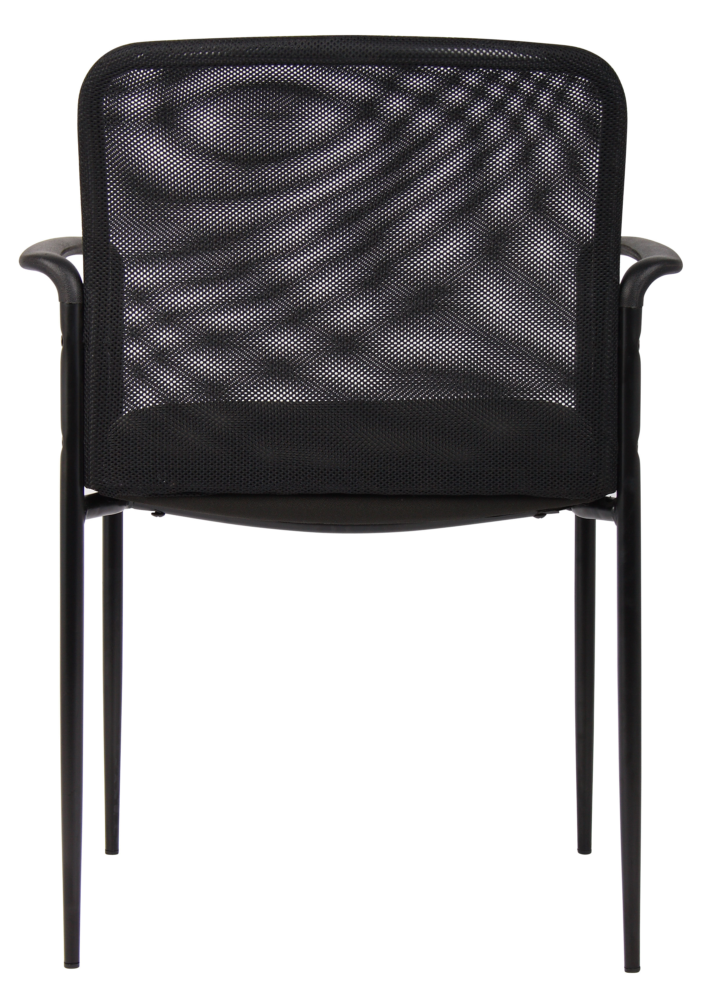 Boss Stackable Mesh Guest Chair, Black - Image 3