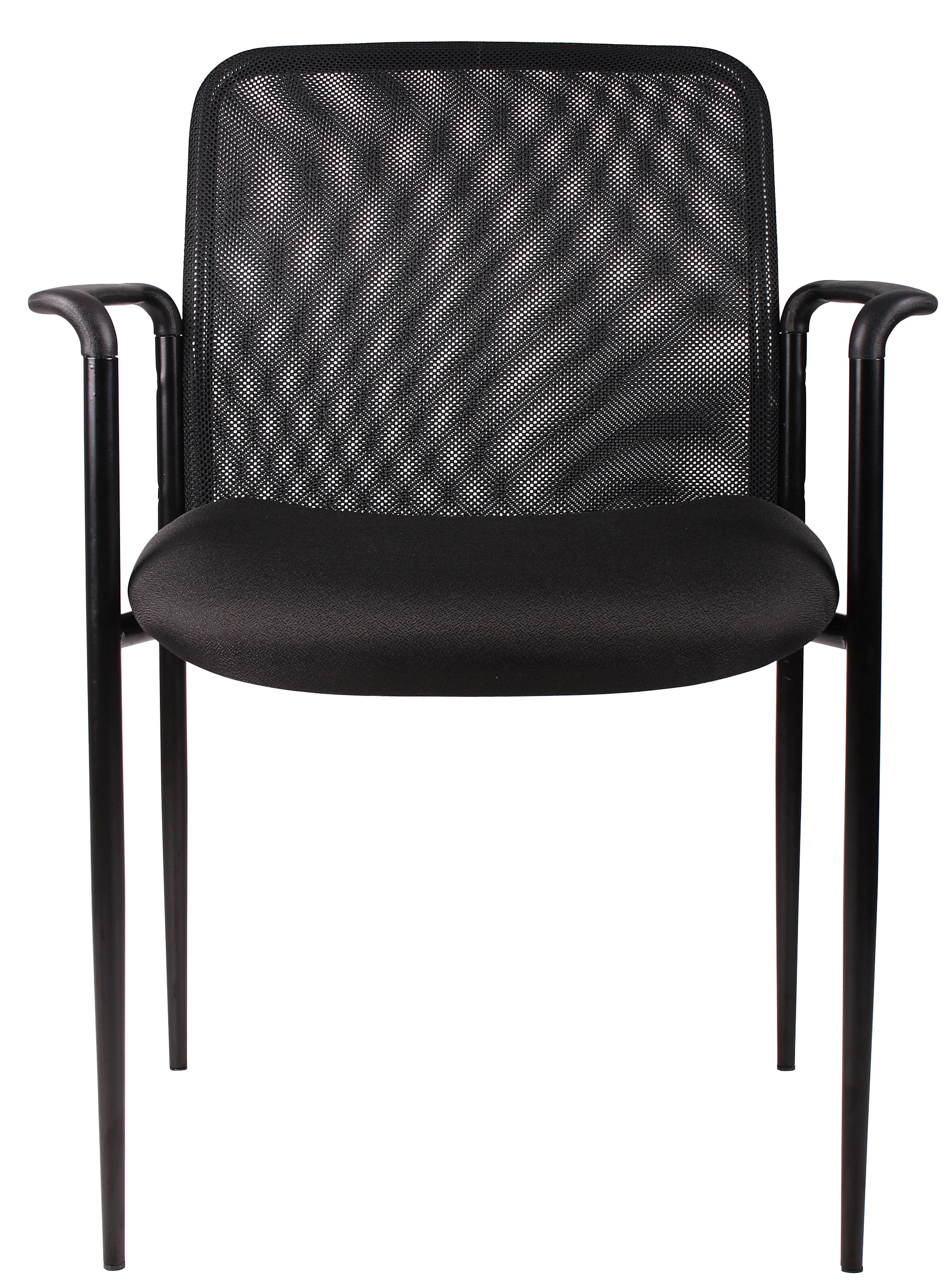 Boss Stackable Mesh Guest Chair, Black - Image 4