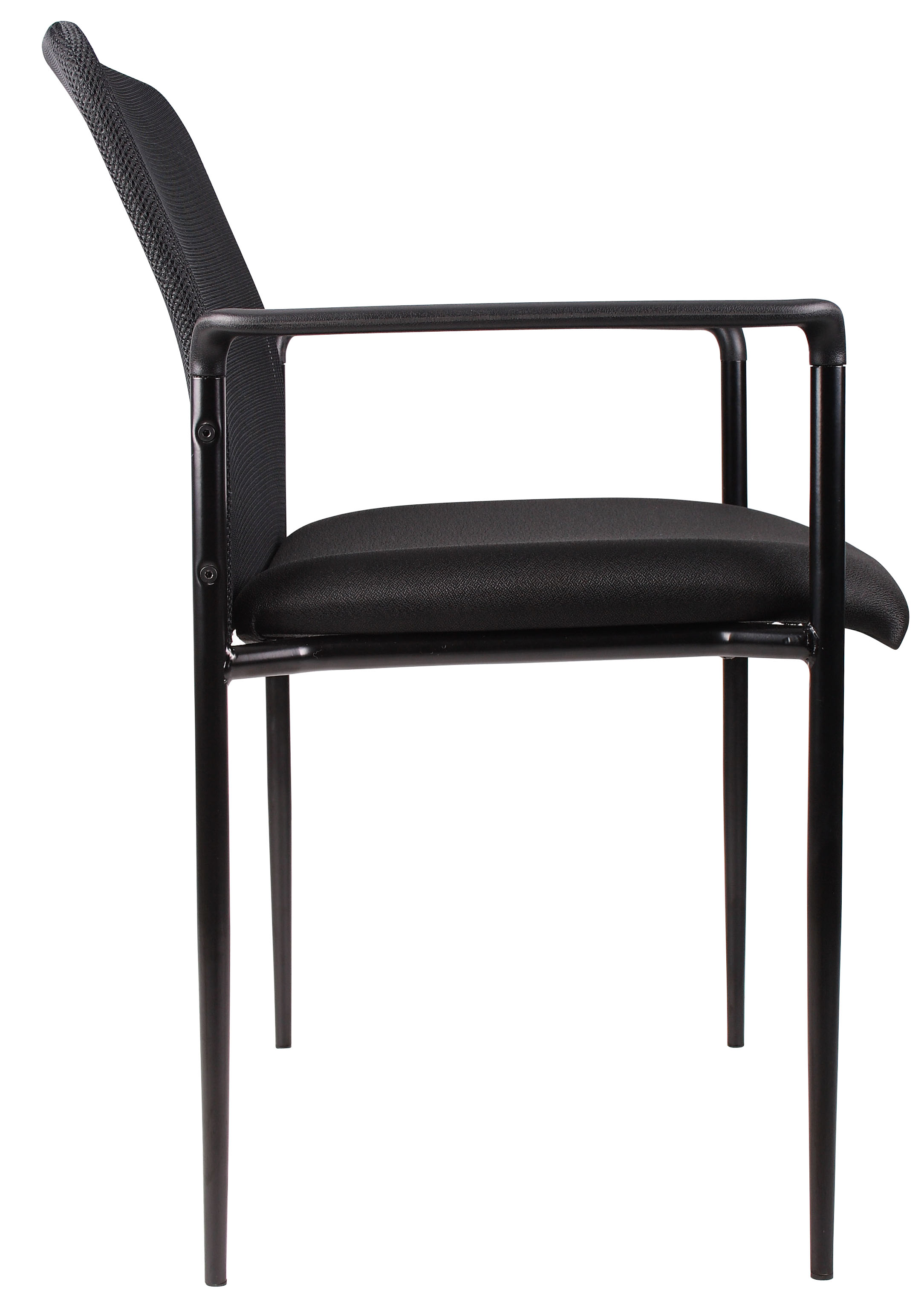 Boss Stackable Mesh Guest Chair, Black - Image 6