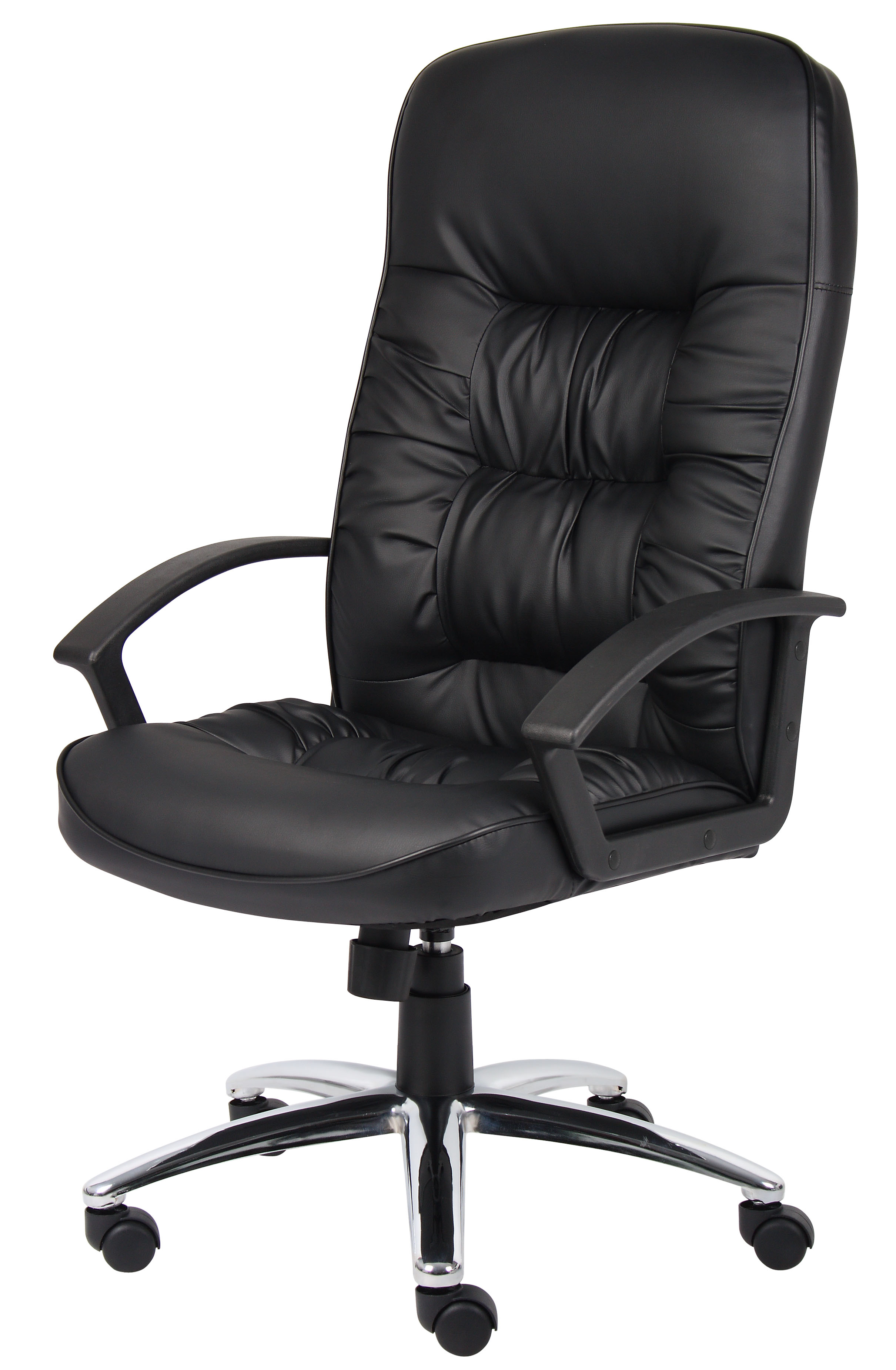 Boss High Back LeatherPlus Chair W/ Chrome Base - Image 4