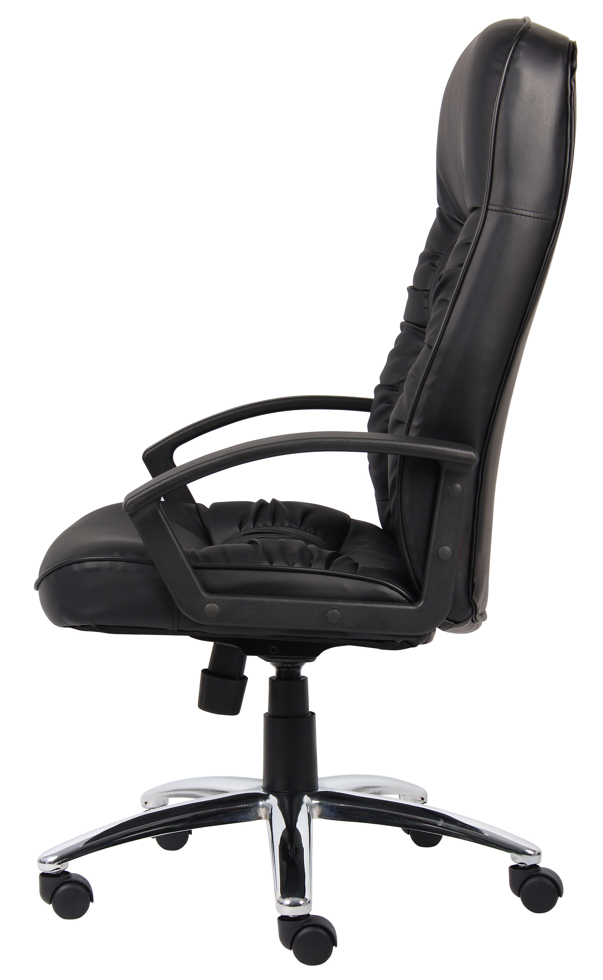 Boss High Back LeatherPlus Chair W/ Chrome Base - Image 5