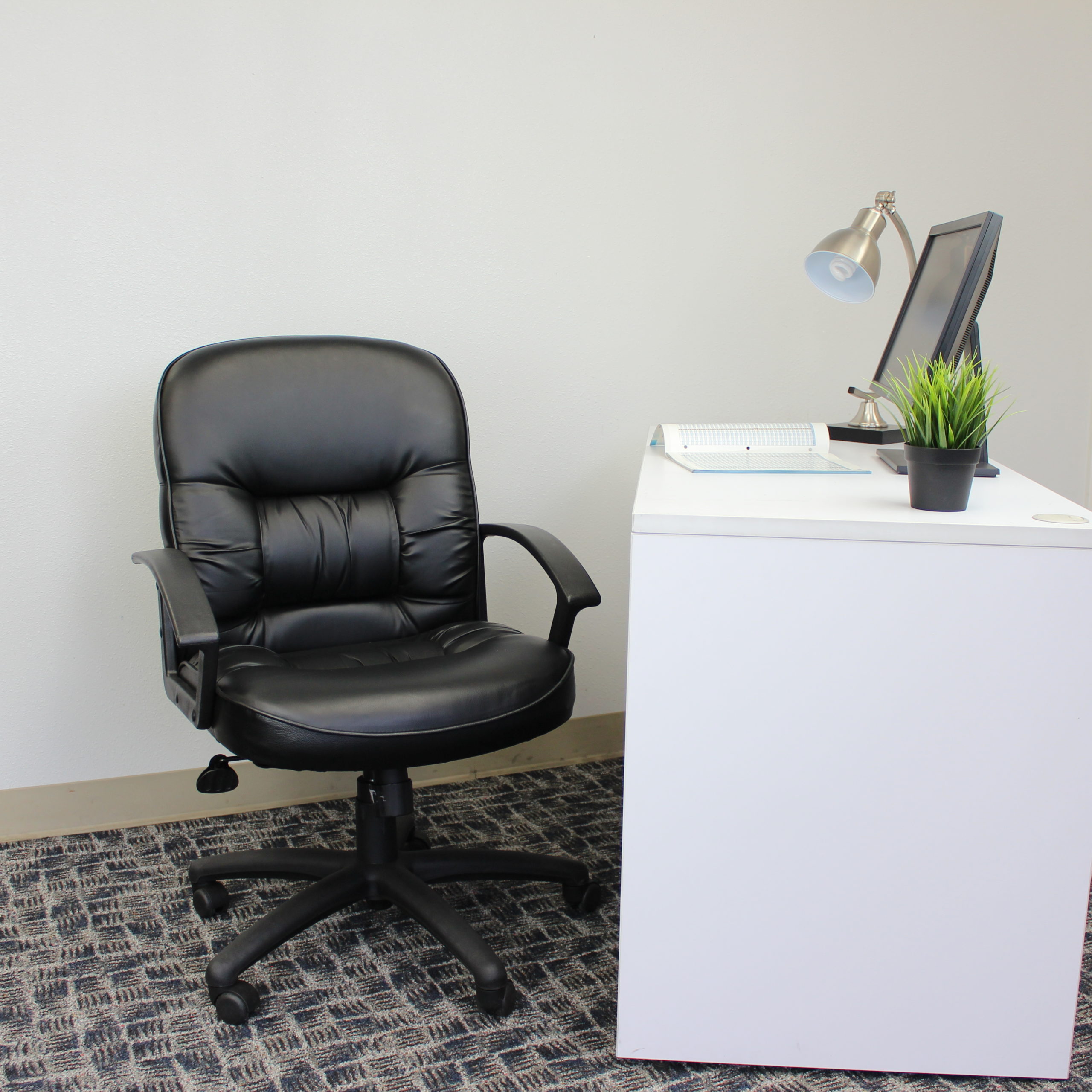 Boss Mid Back LeatherPlus Chair - Image 9