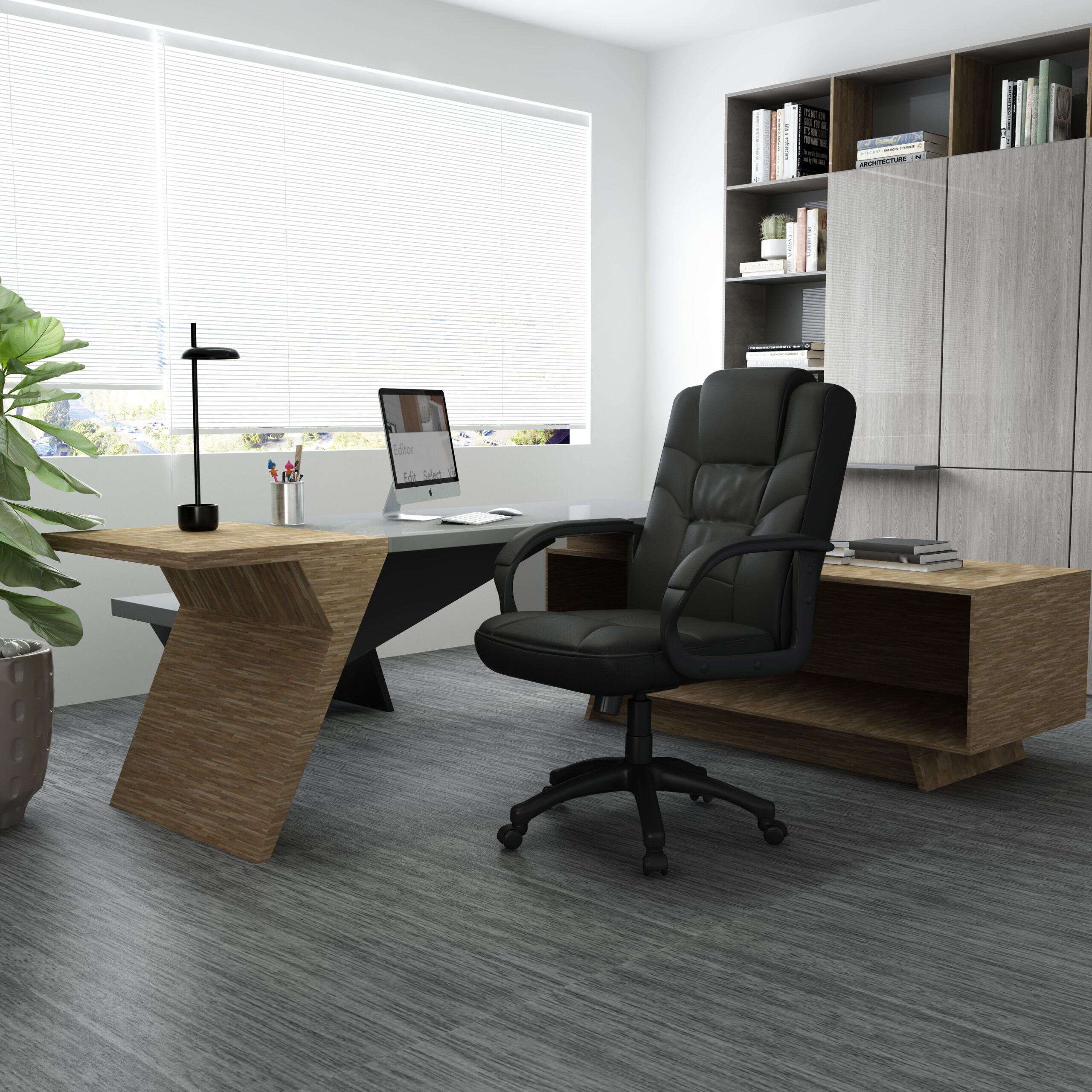 Boss Executive High Back LeatherPlus Chair - Image 10