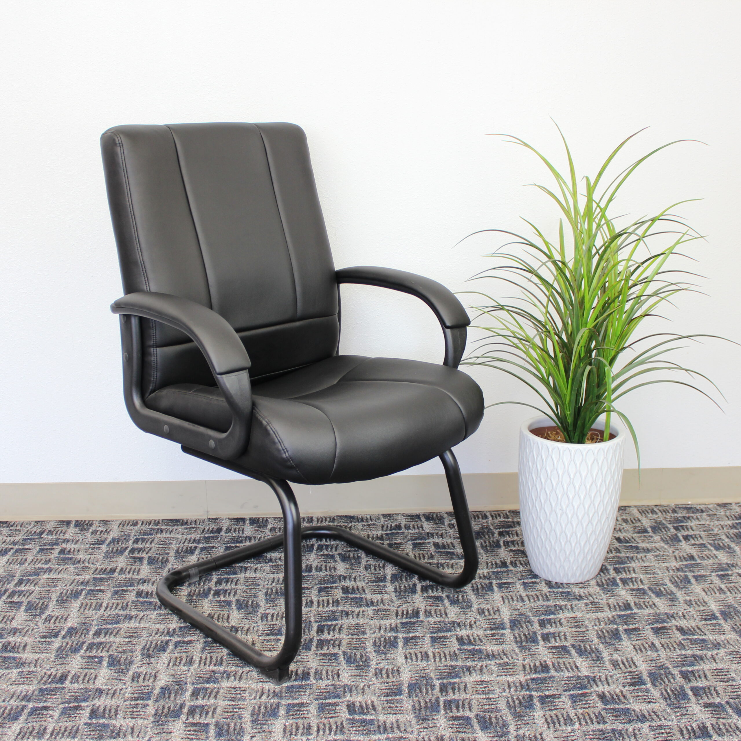 Boss Caressoftplus Vinyl Mid Back Guest Chair - Image 7