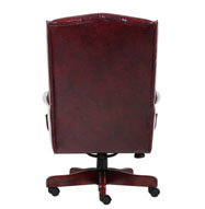 Boss Wingback Traditional Chair In Burgundy - Image 3