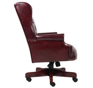 Boss Wingback Traditional Chair In Burgundy - Image 5