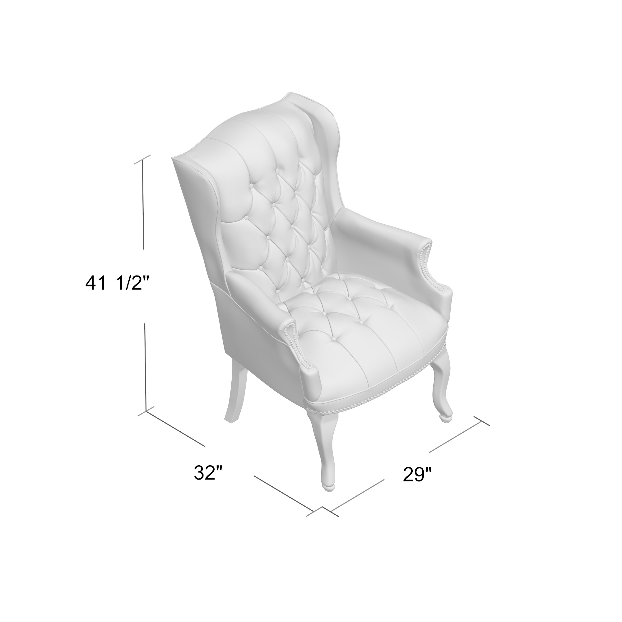 Boss Wingback Traditional Guest Chair In Burgundy - Image 6