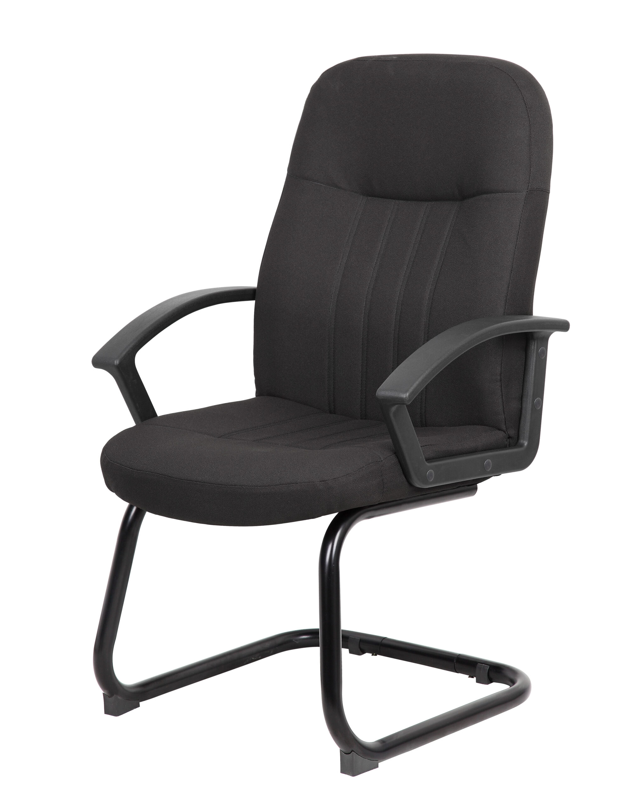 Boss Mid Back Fabric Guest Chair In Black - Image 3