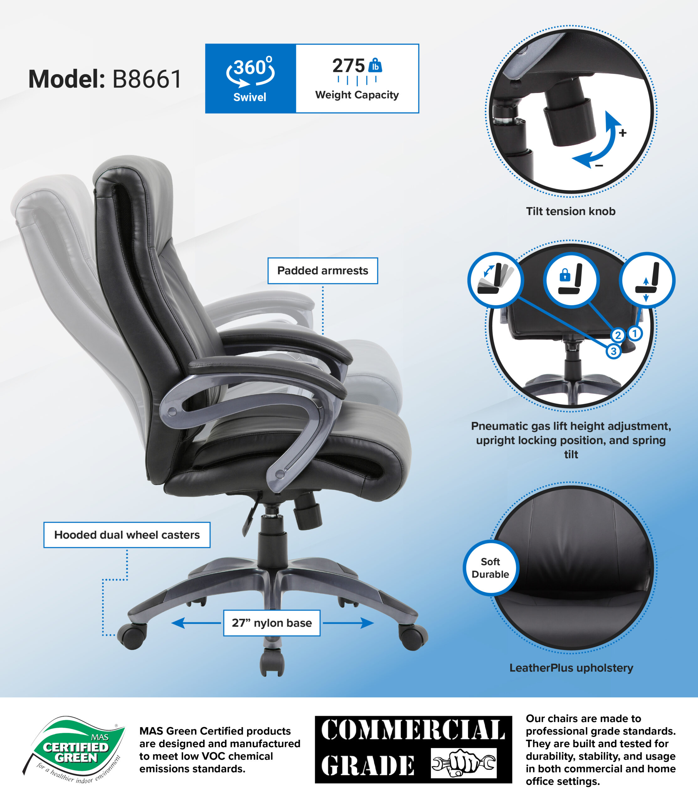 Boss Double Layer Executive Chair - Image 2