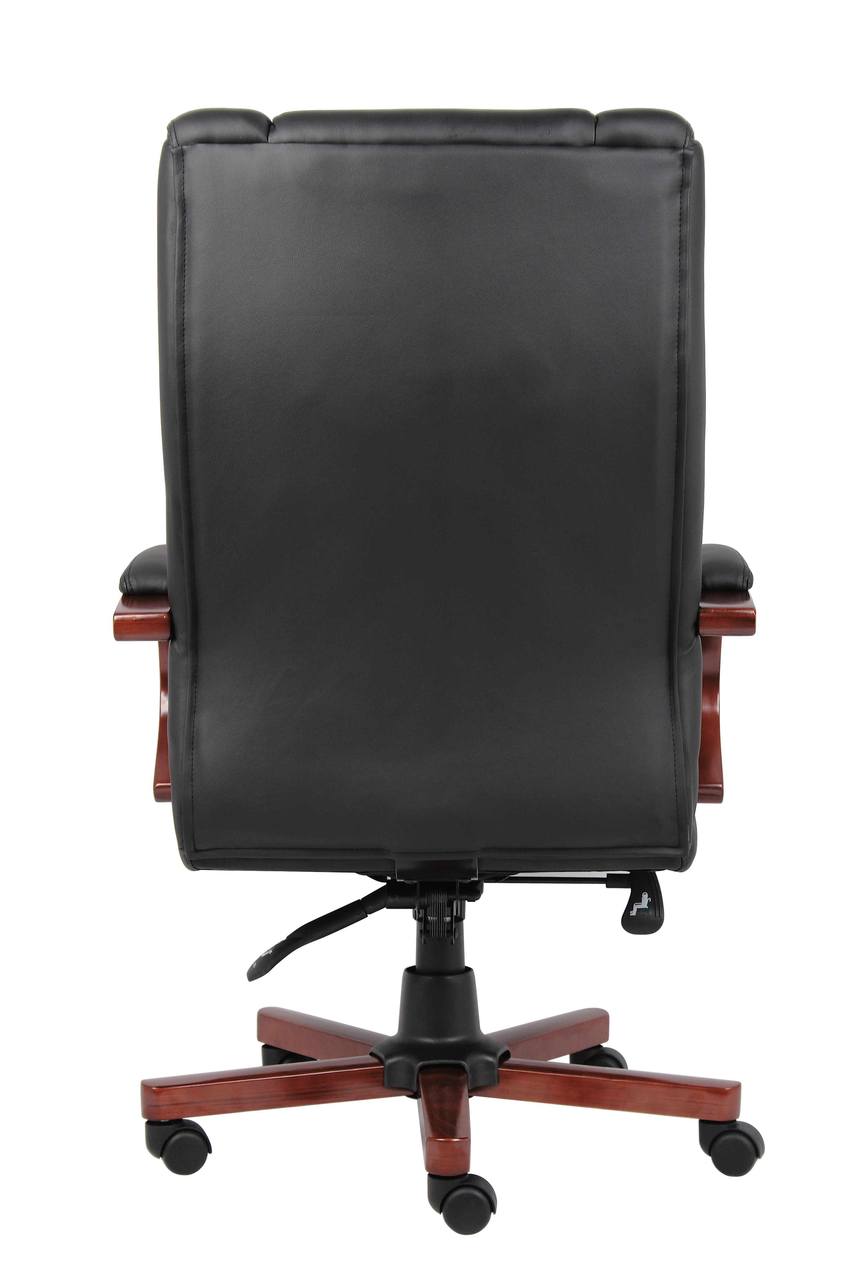 Boss High Back Executive Wood Finished Chairs, Cherry - Image 6