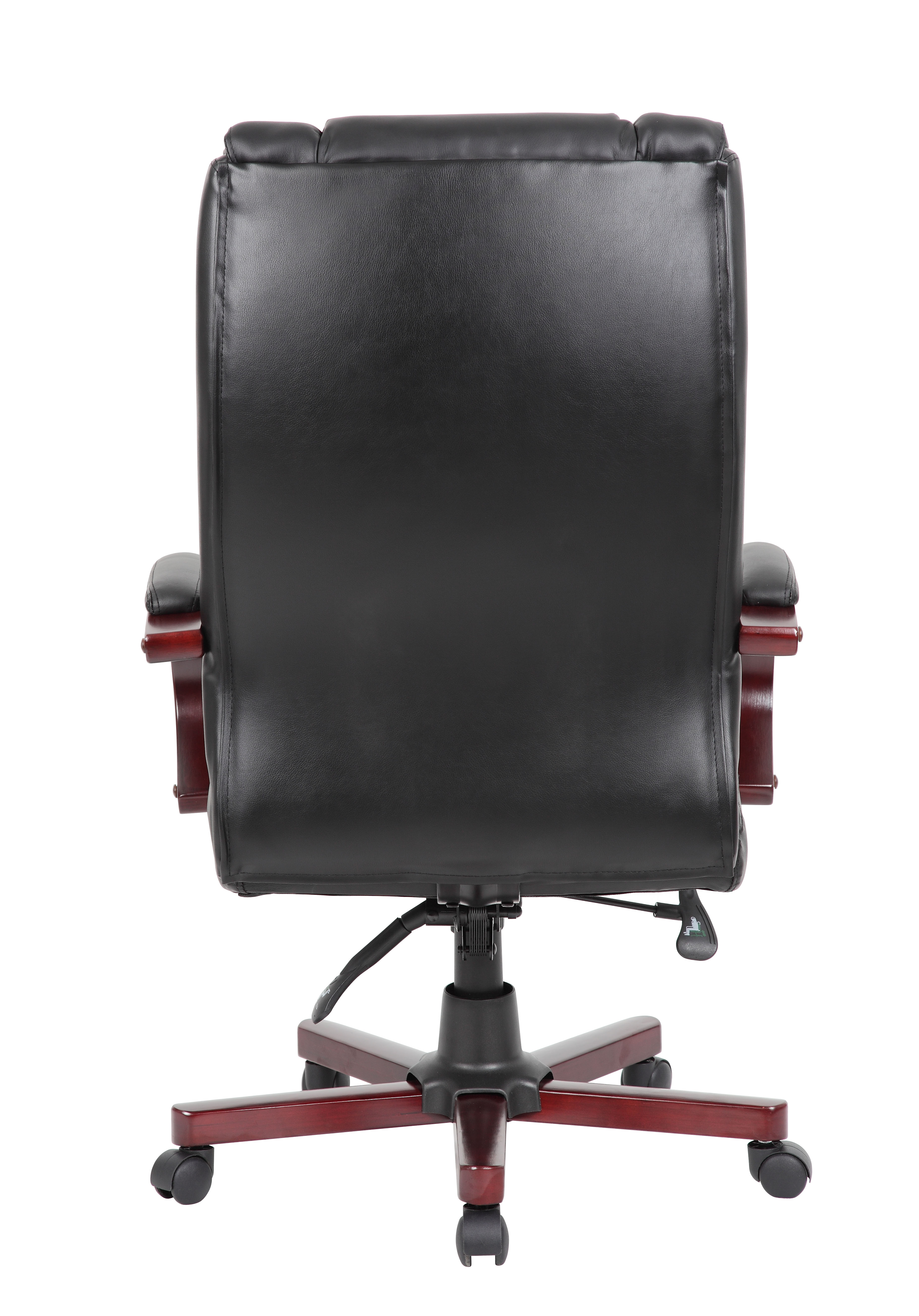 Boss High Back Executive Wood Finished Chairs, Mahogany - Image 6