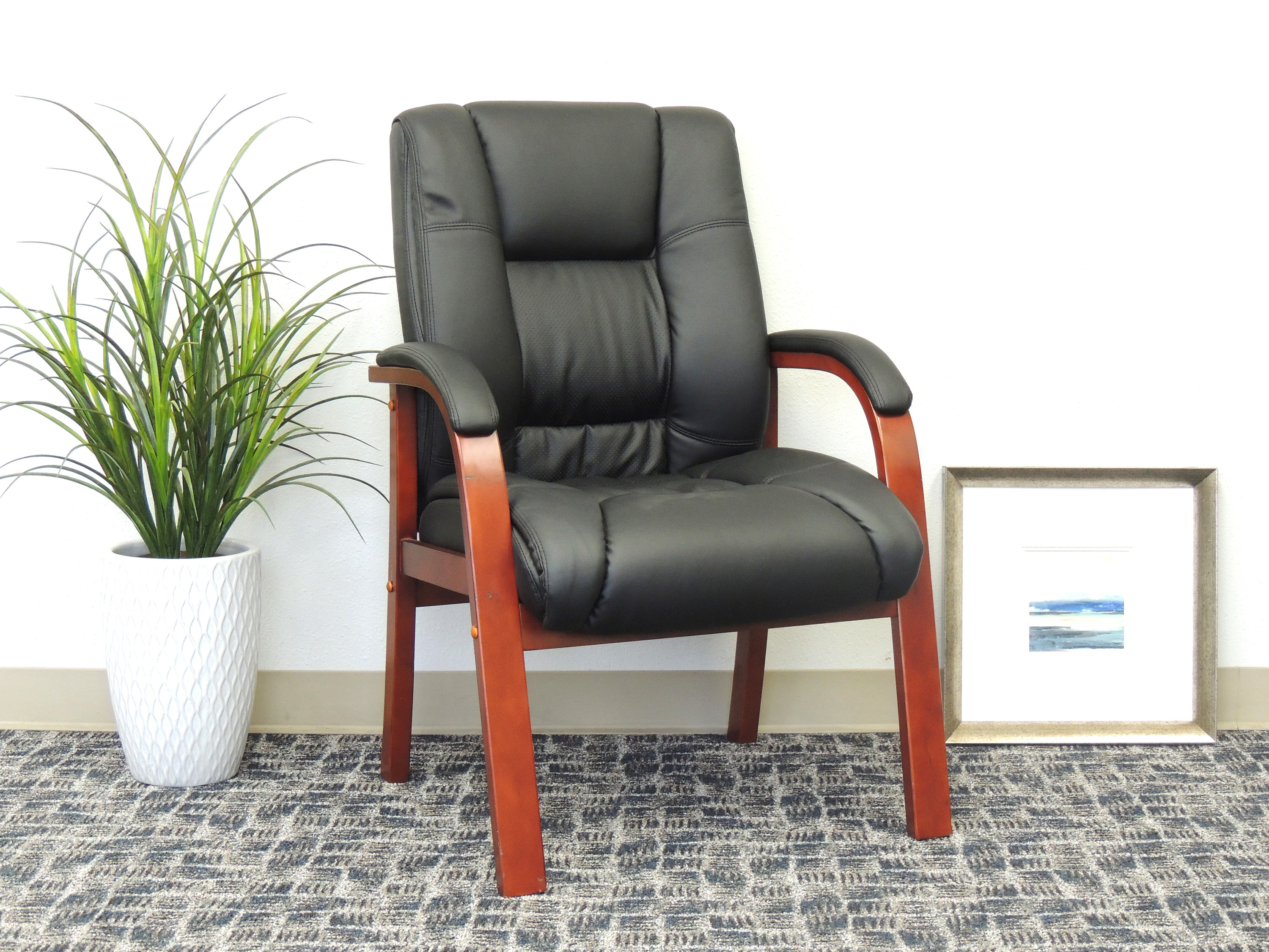 Boss Mid Back Wood Finished guest, accent or dining chair - Image 4