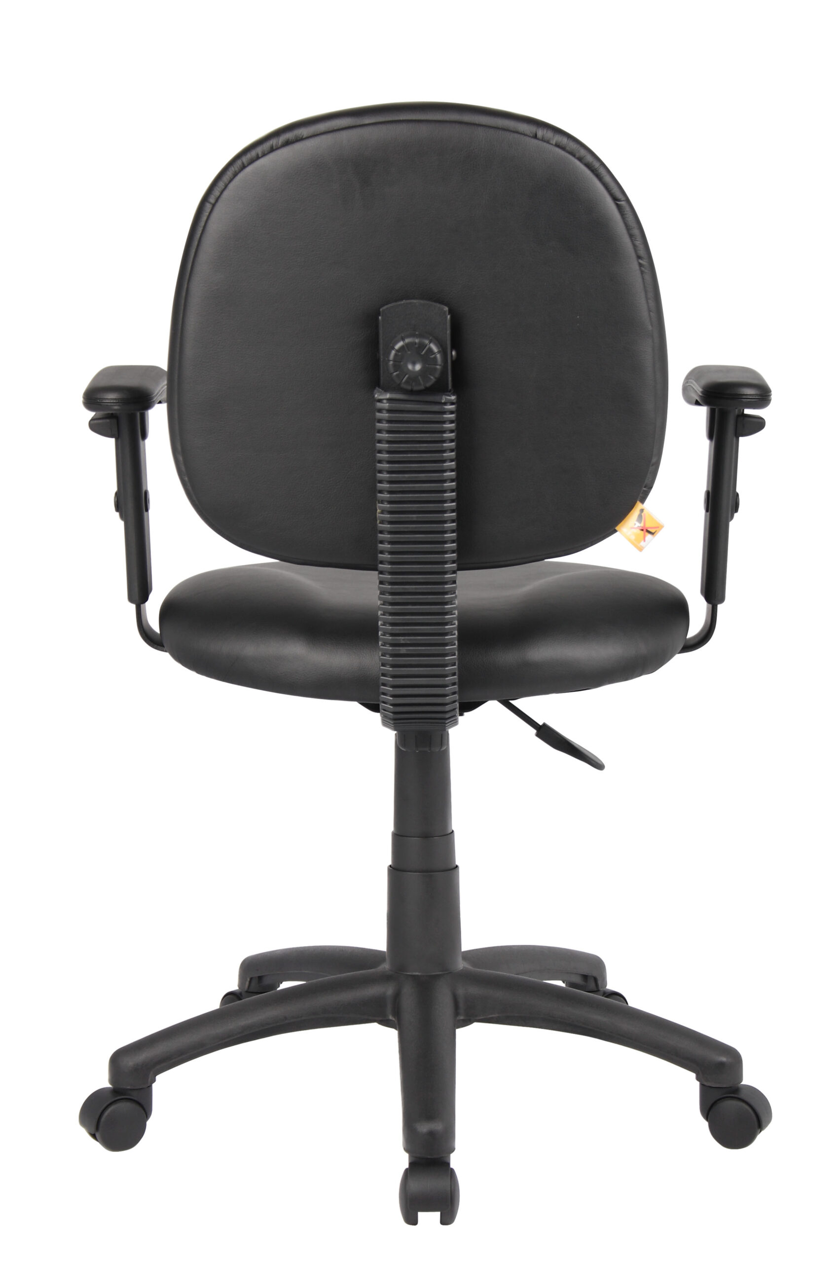 Boss Diamond Task Chair In Black Antimicrobial Vinyl W/ Adjustable Arms - Image 9