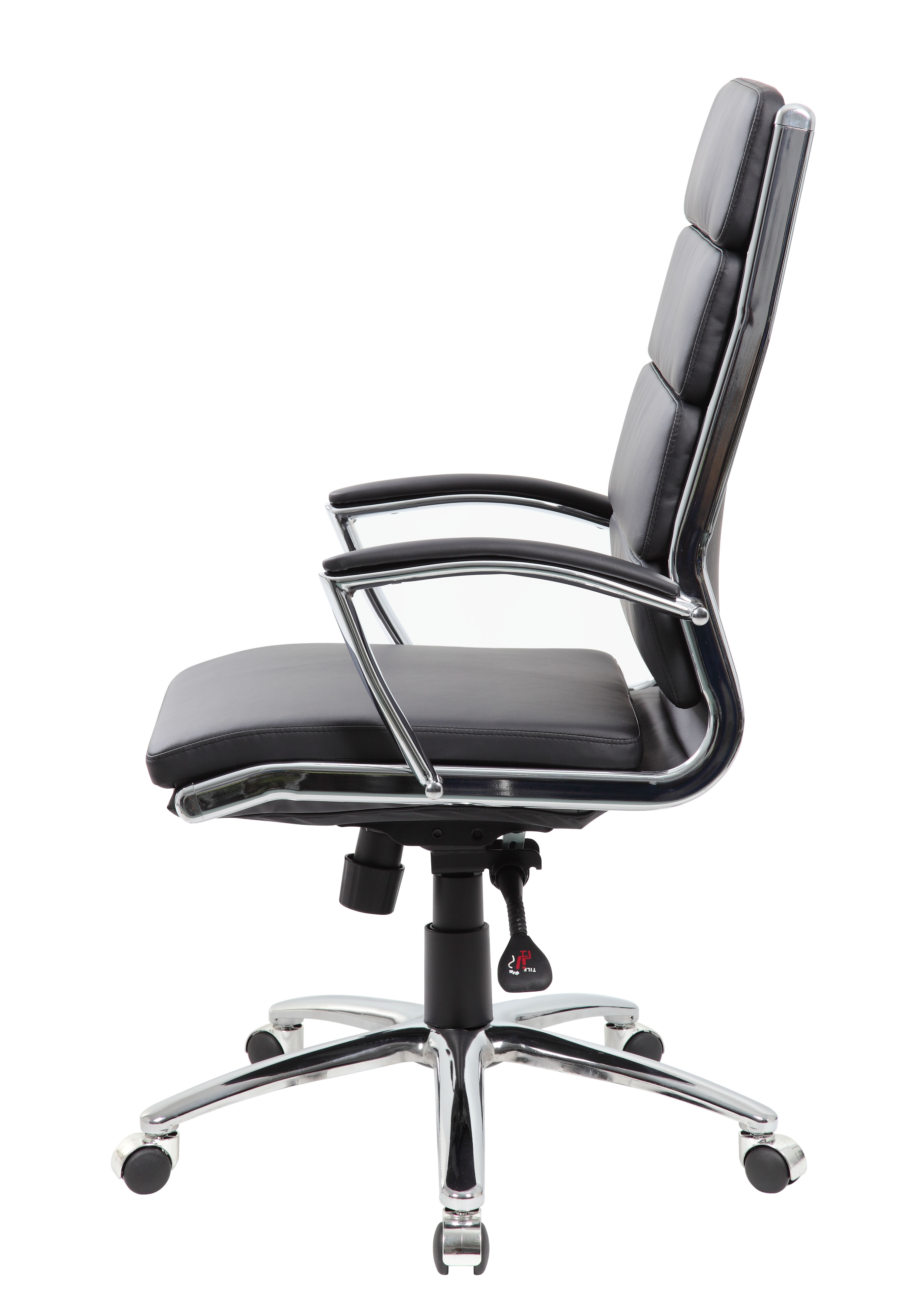 Boss Executive Caressoftplus Vinyl Chair with Metal Chrome Finish - Image 6