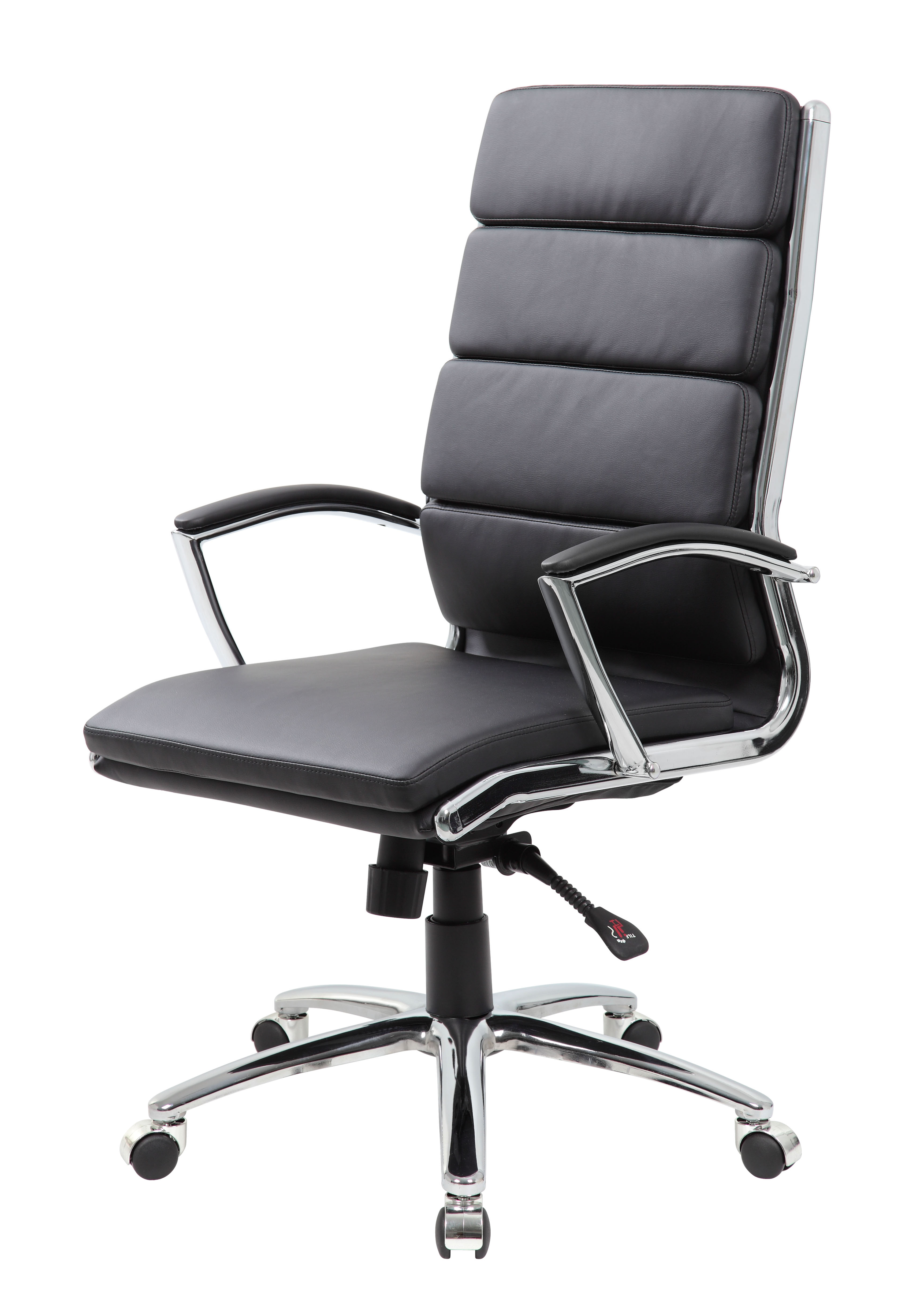 Boss Executive Caressoftplus Vinyl Chair with Metal Chrome Finish - Image 7
