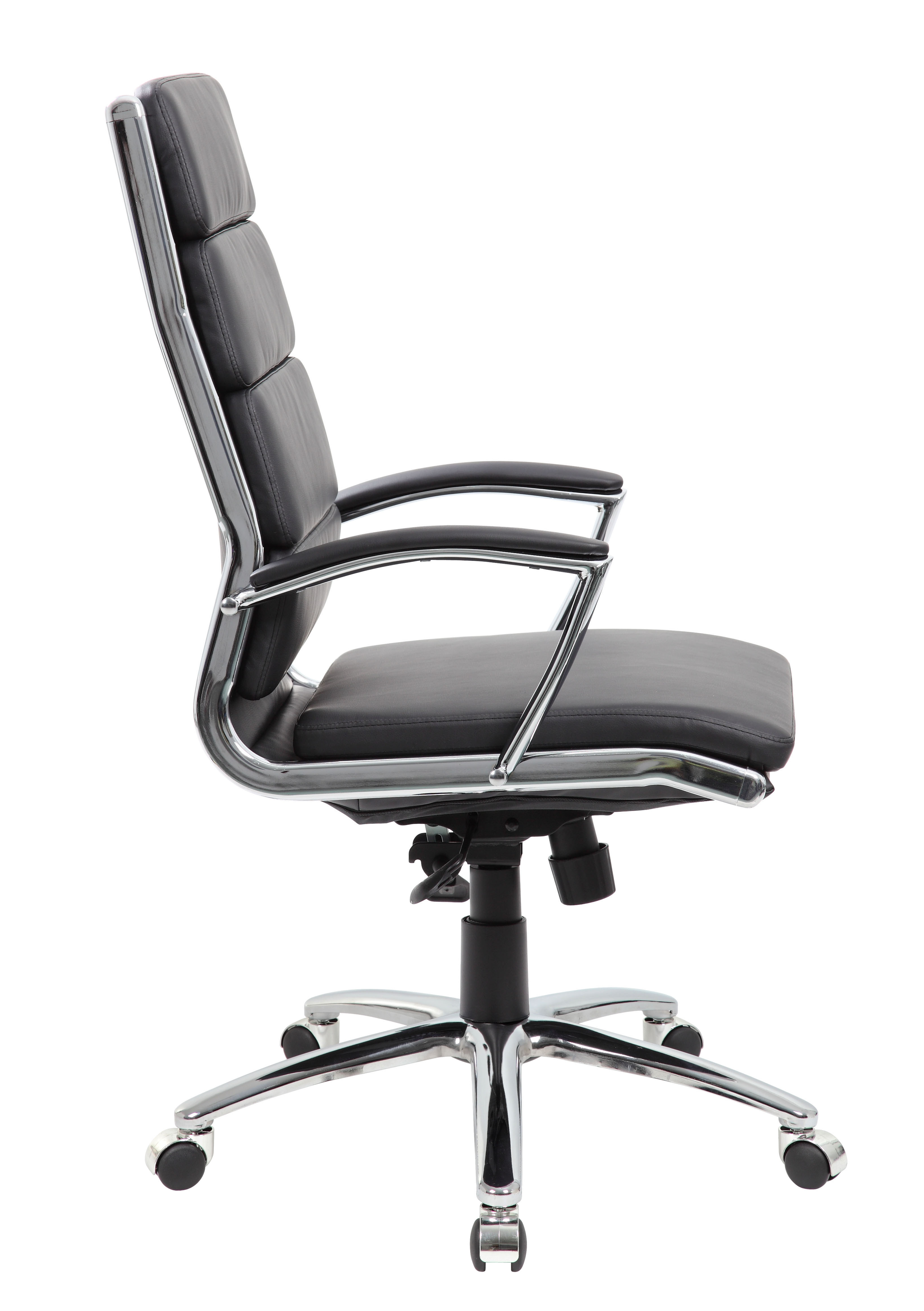 Boss Executive Caressoftplus Vinyl Chair with Metal Chrome Finish - Image 9
