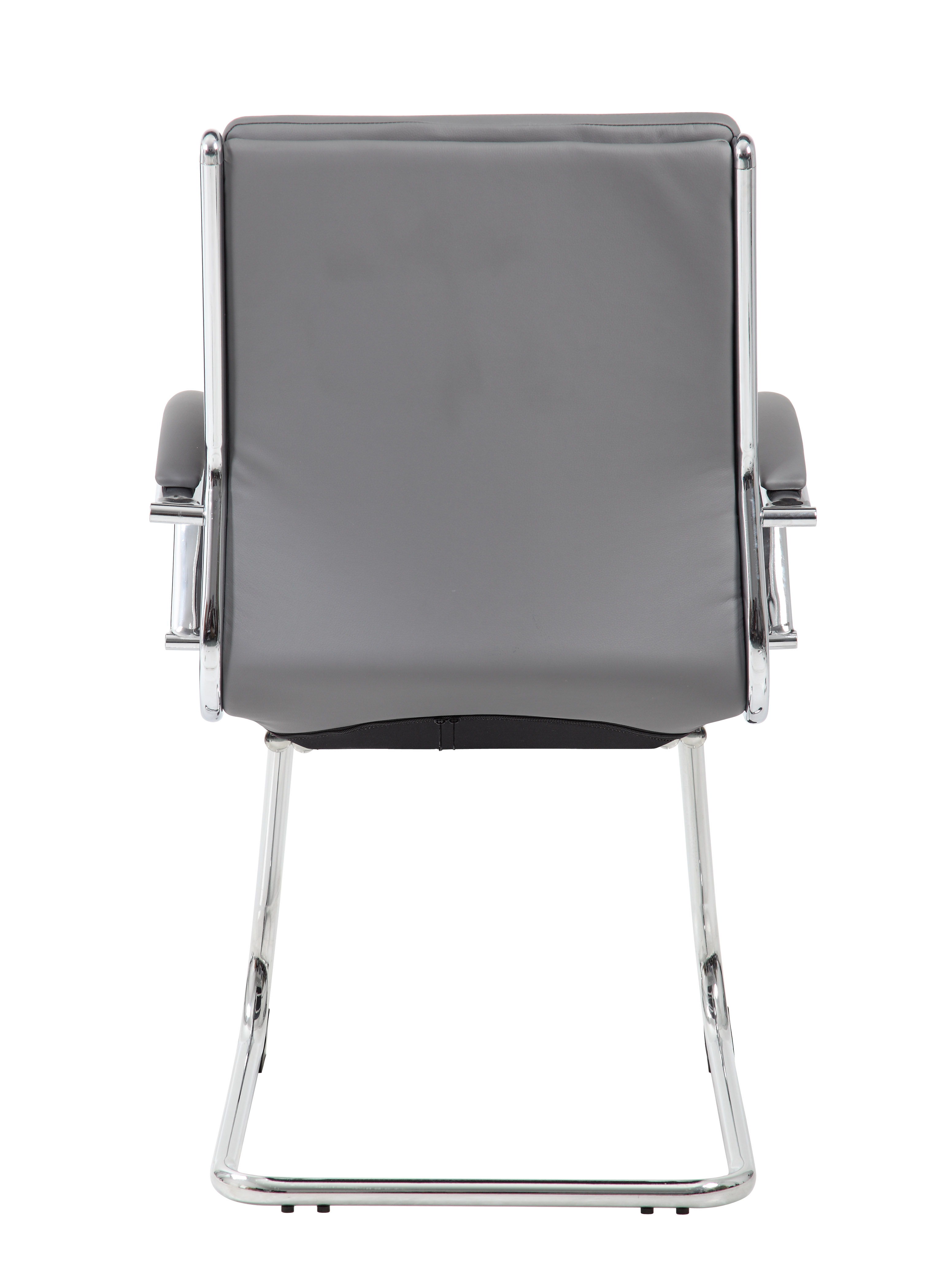 Boss Executive Caressoftplus Vinyl Chair with Metal Chrome Finish-Guest Chair - Image 4