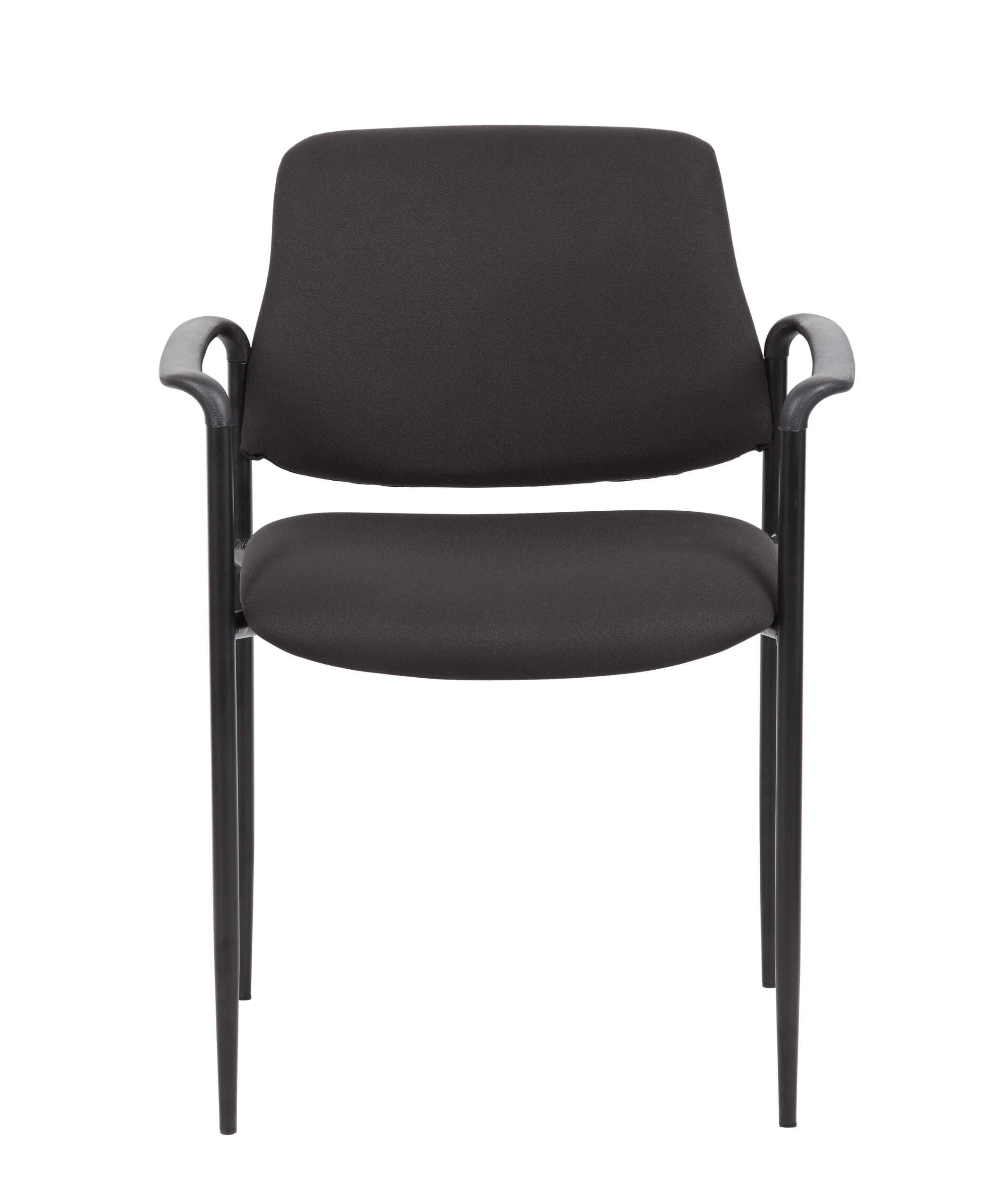 Boss Square Back Diamond Stacking Chair W/Arm In Black - Image 5
