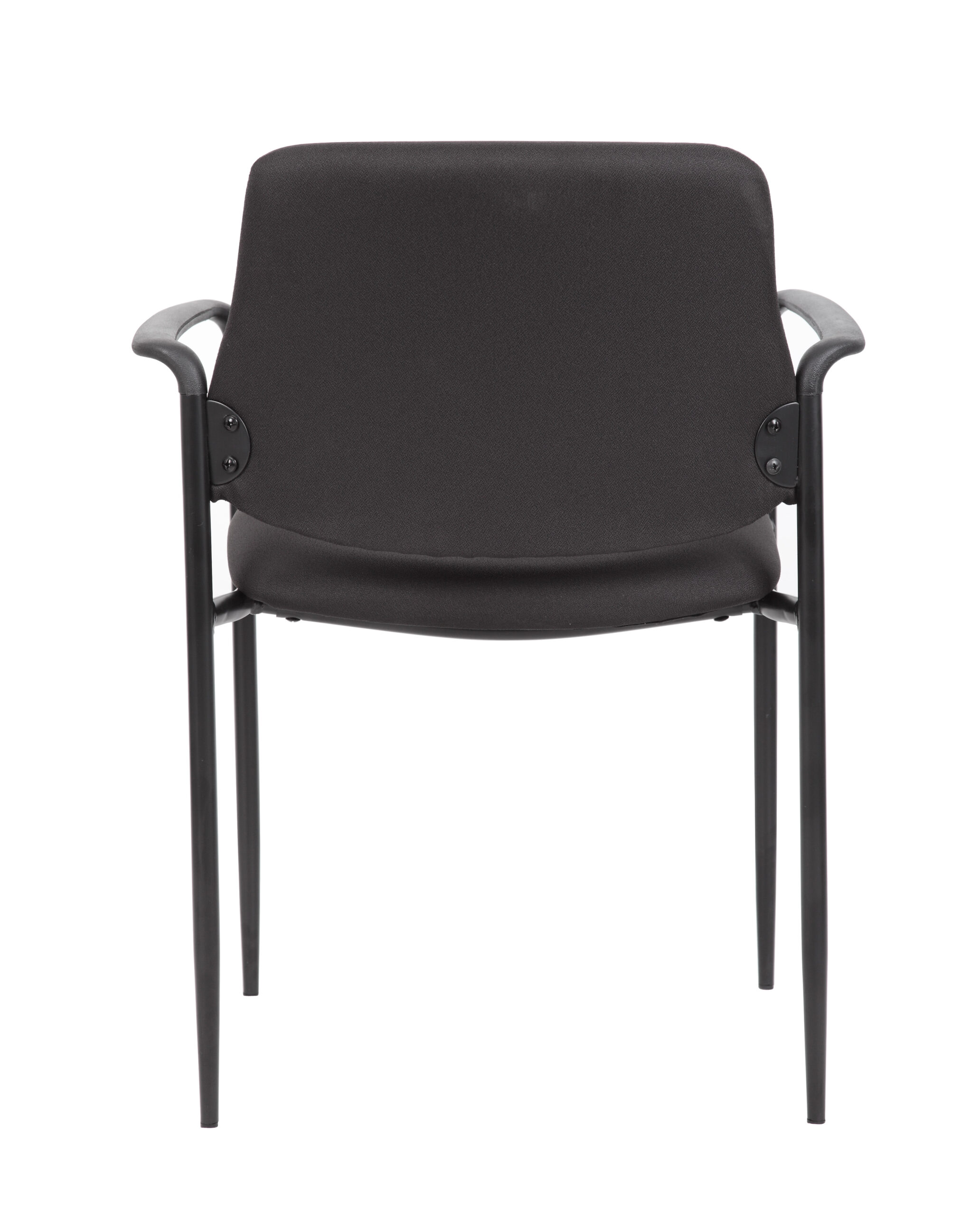 Boss Square Back Diamond Stacking Chair W/Arm In Black - Image 7