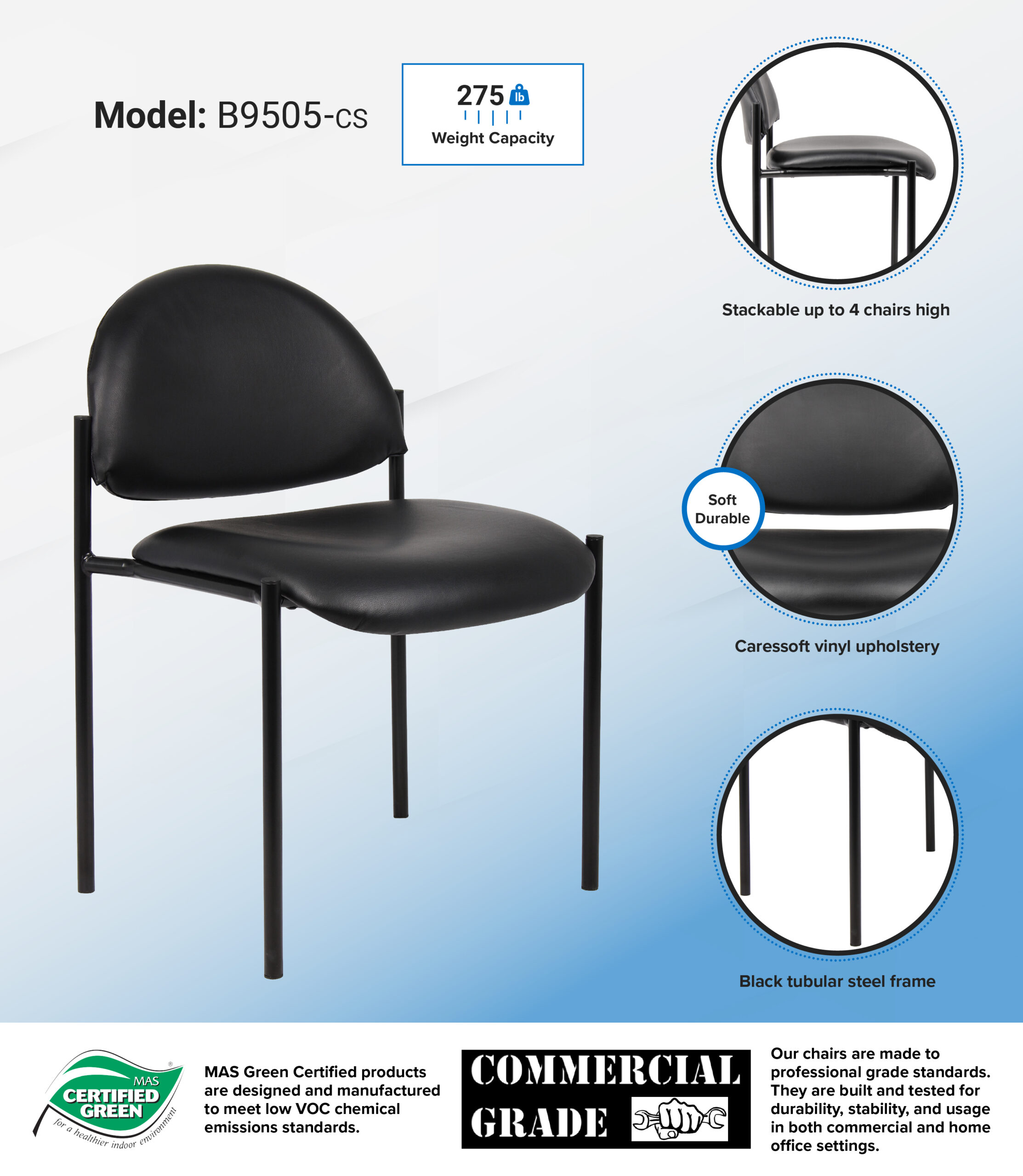 Boss Diamond Stacking In Black Caressoft Vinyl - Image 4