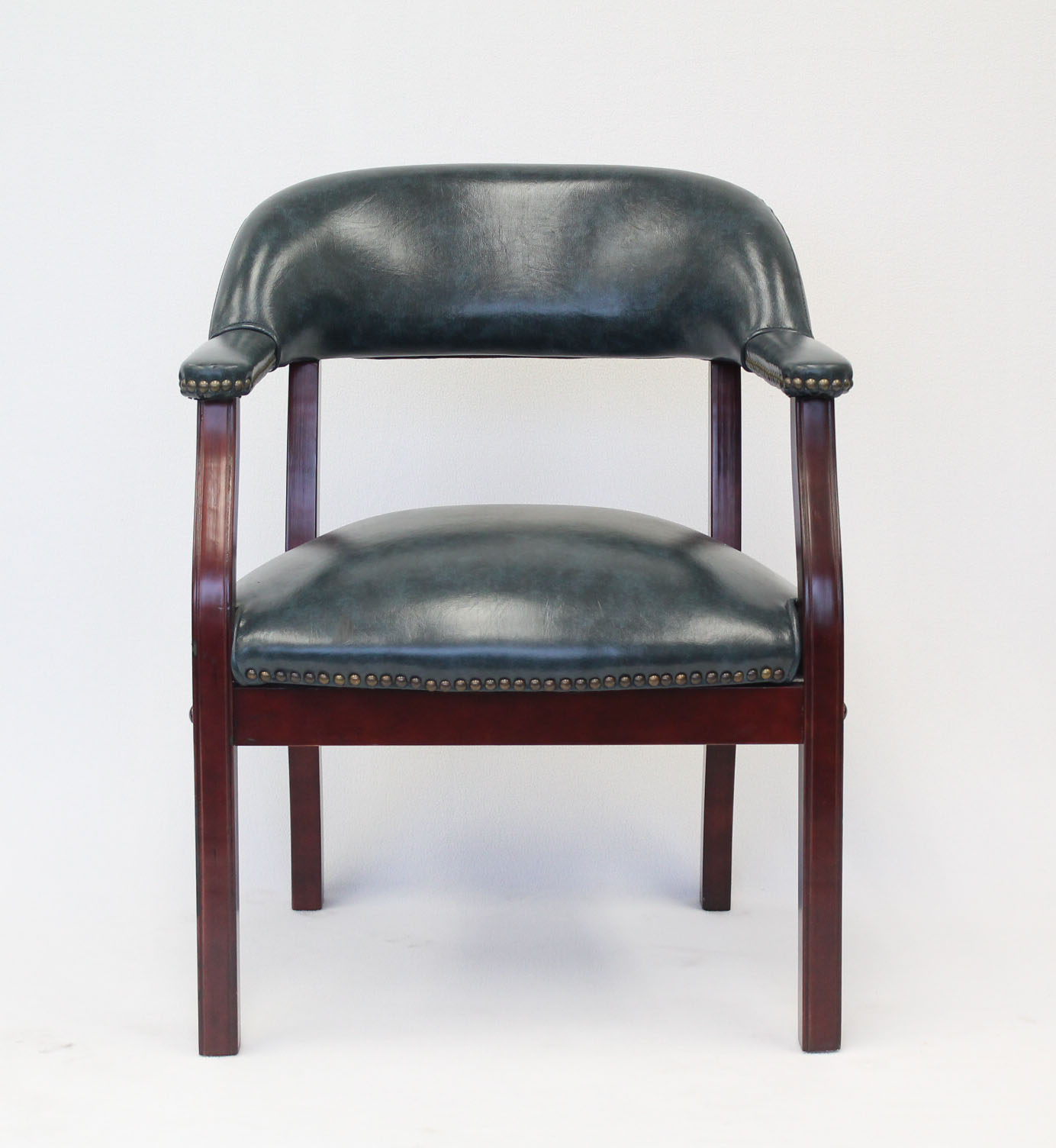 Boss Captain's guest, accent or dining chair in Blue Vinyl - Image 2