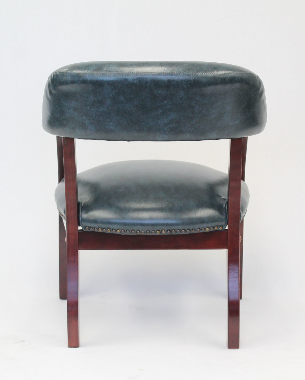 Boss Captain's guest, accent or dining chair in Blue Vinyl - Image 4