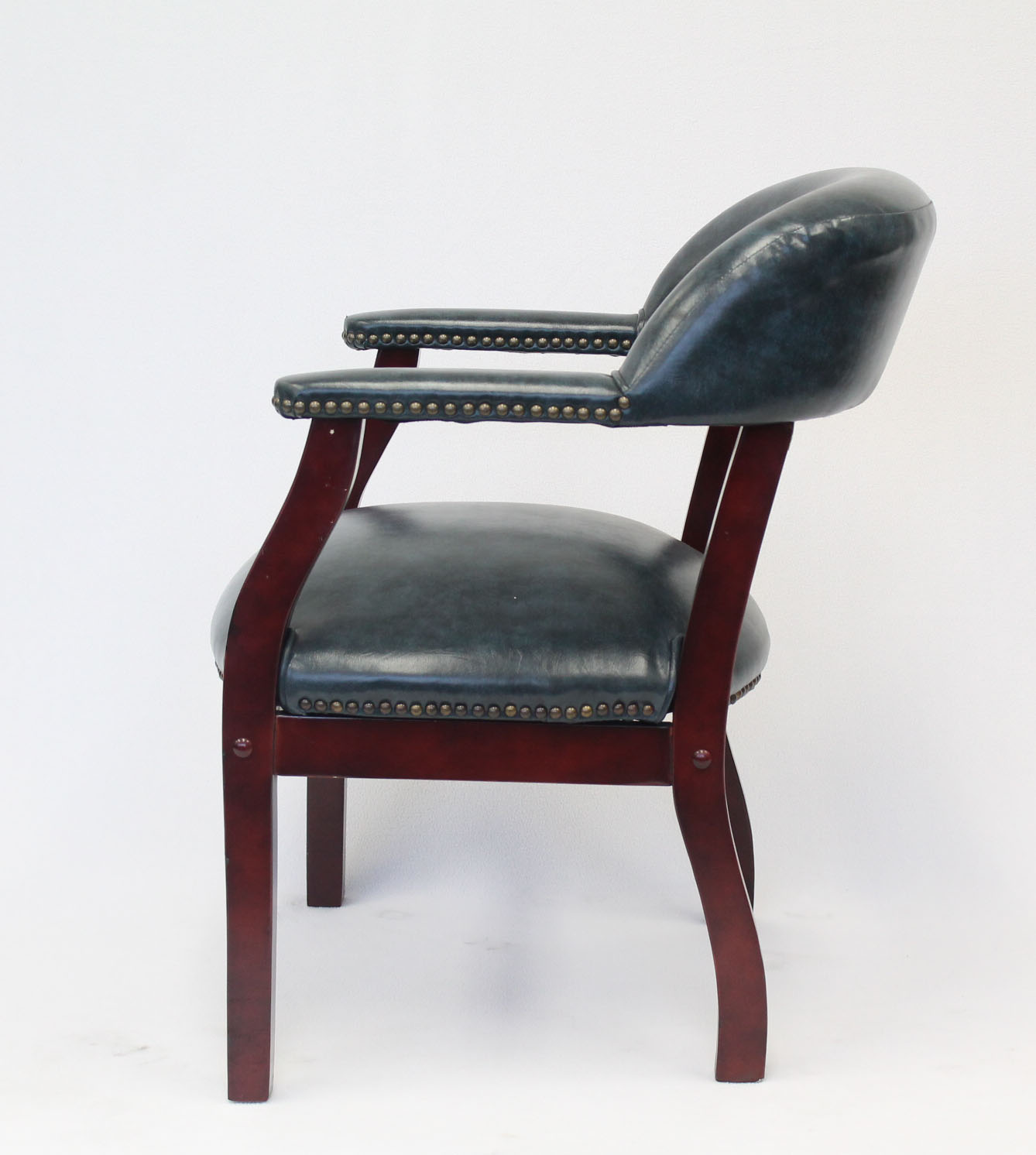 Boss Captain's guest, accent or dining chair in Blue Vinyl - Image 5