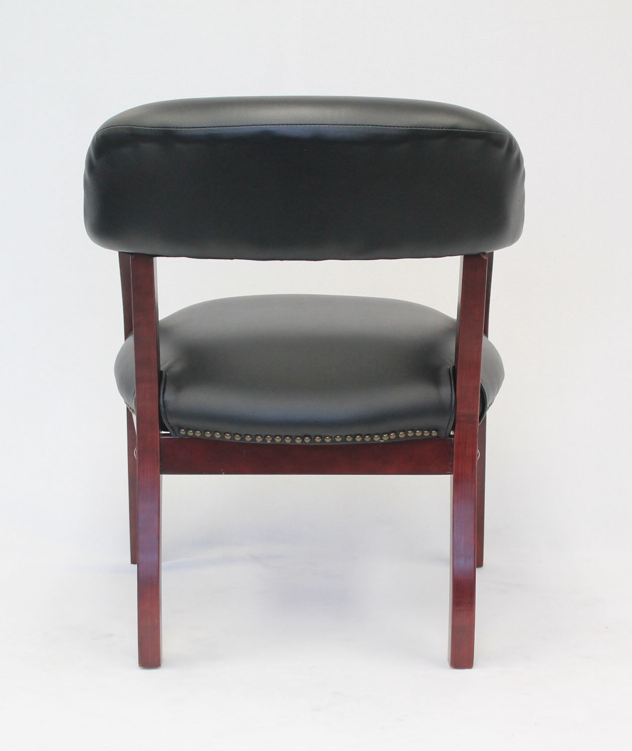 Boss Captain's guest, accent or dining chair in Black Caressoft Vinyl - Image 5