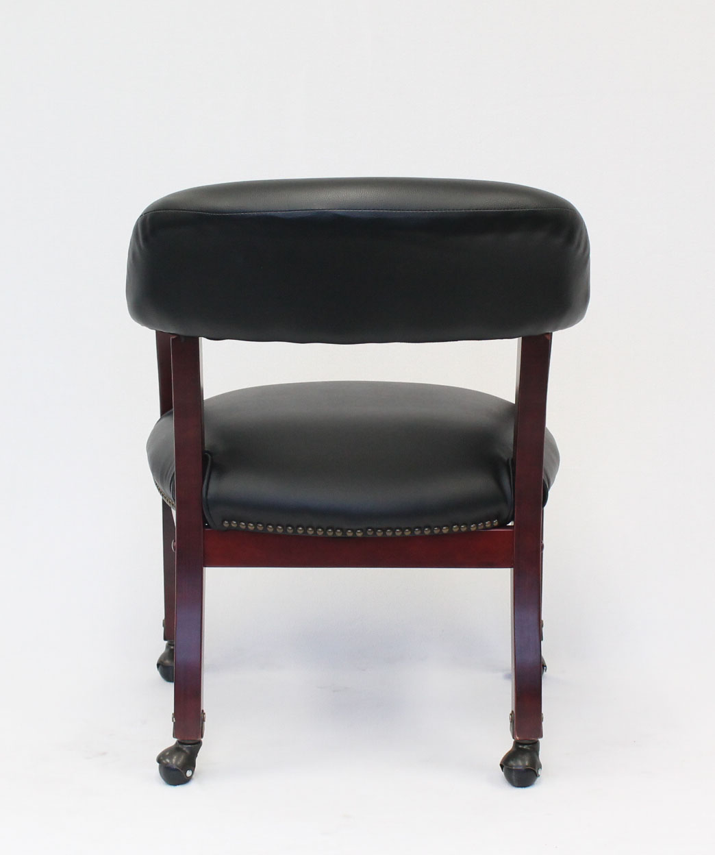 Boss Captain's guest, accent or dining chair in Black Caressoft Vinyl W/ Casters - Image 5
