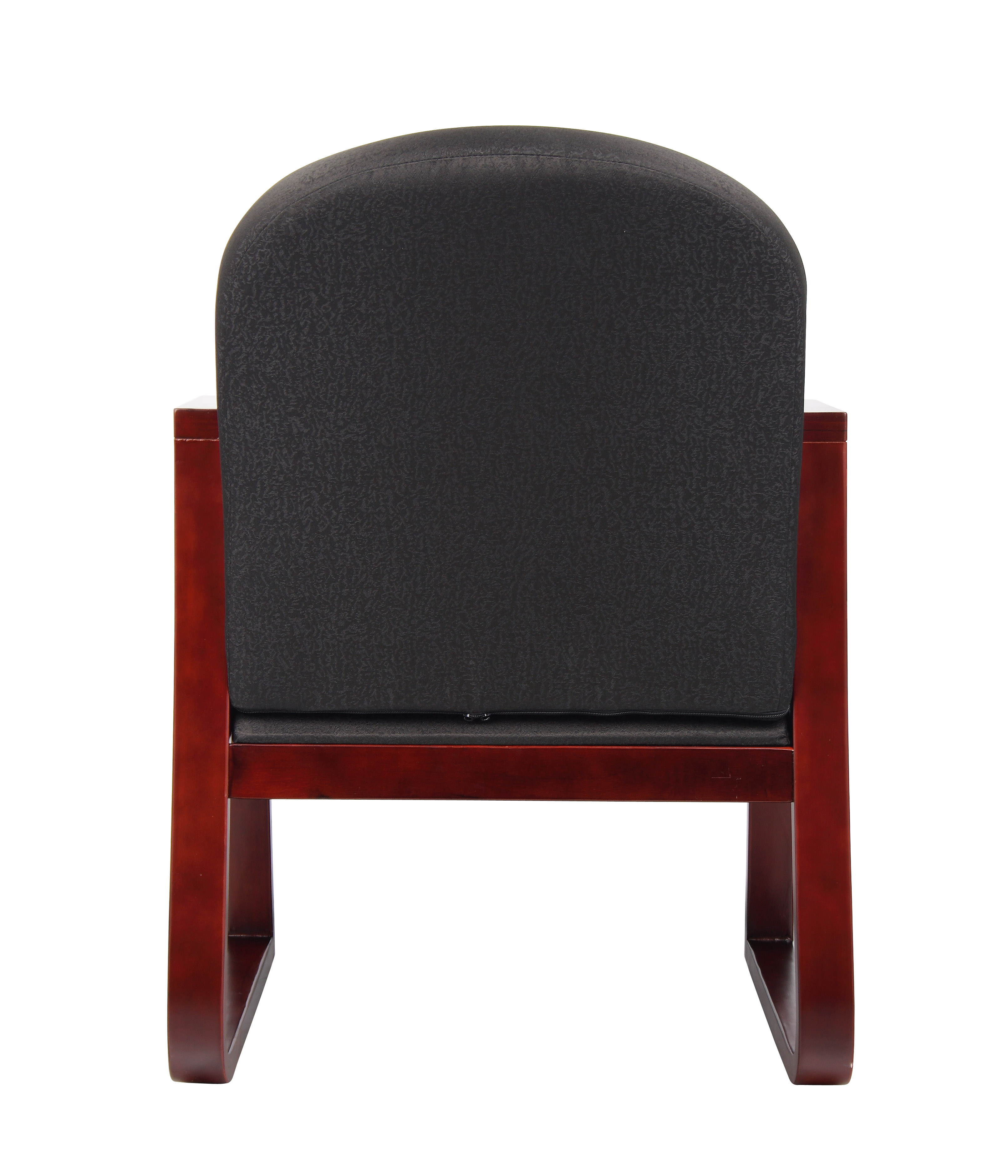 Boss Mahogany Frame guest, accent or dining chair In Black Fabric - Image 5
