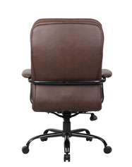 Boss Heavy Duty Double Plush LeatherPlus Chair-400 Lbs. - Image 3