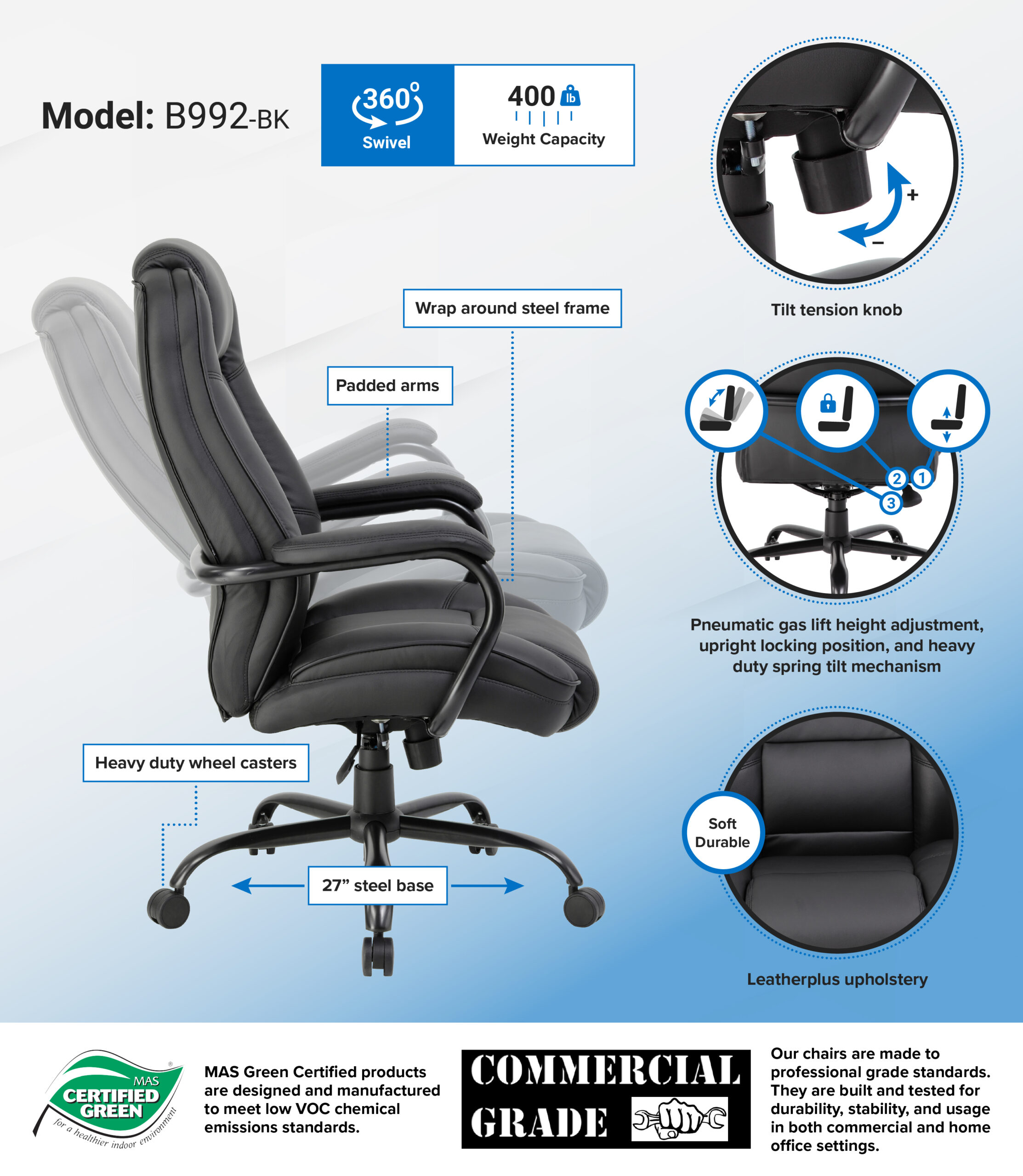 Boss Heavy Duty Executive Chair - Image 2