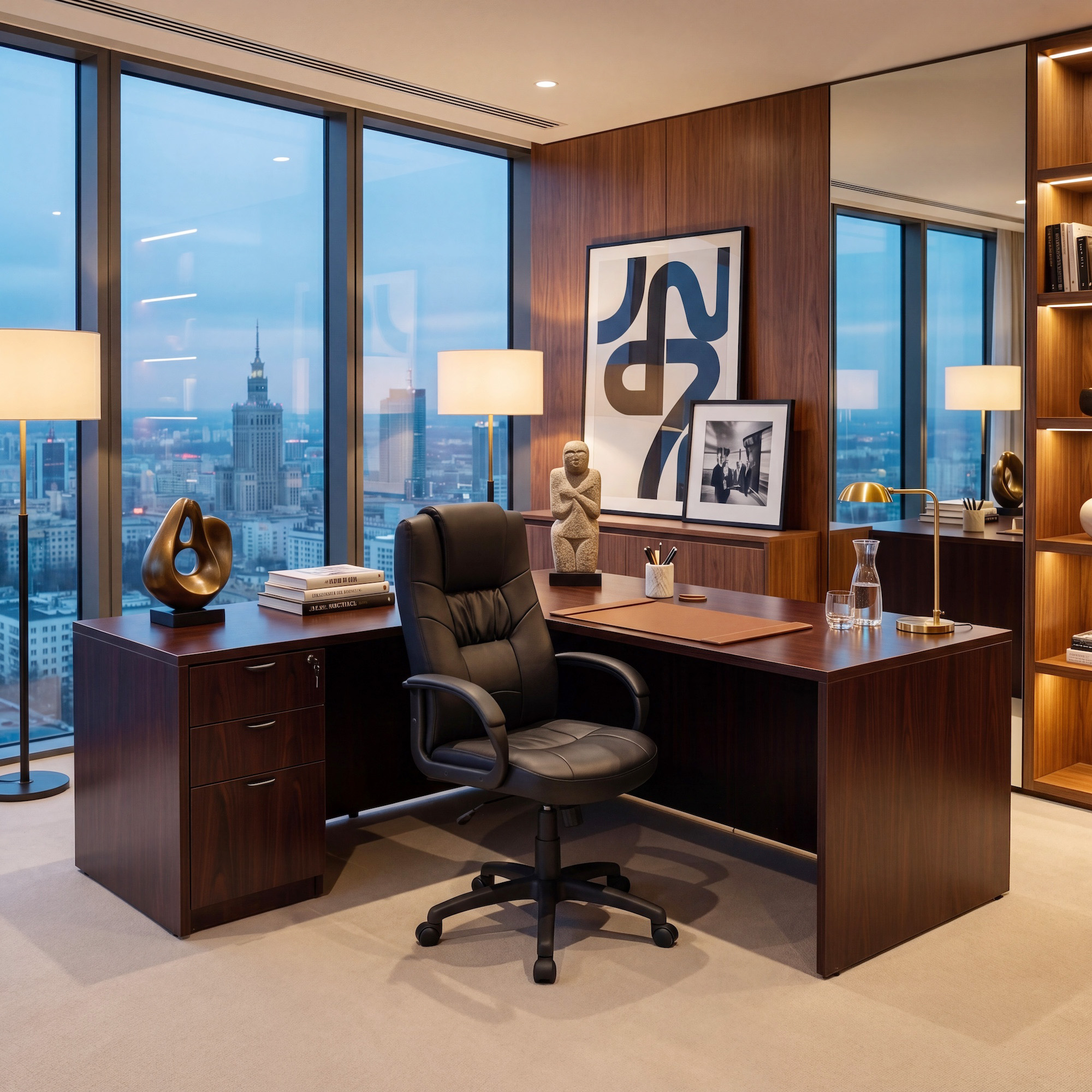 Boss Executive High Back LeatherPlus Chair - Image 11