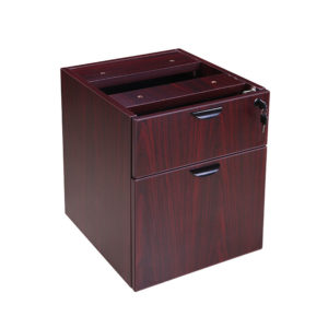 Boss 2 Hanging Pedestal-3/4 Box/File , Mahogany