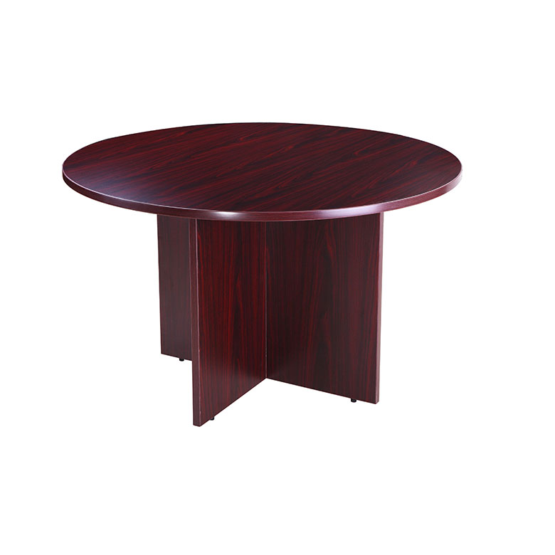 Boss 47" Round Table, Mahogany