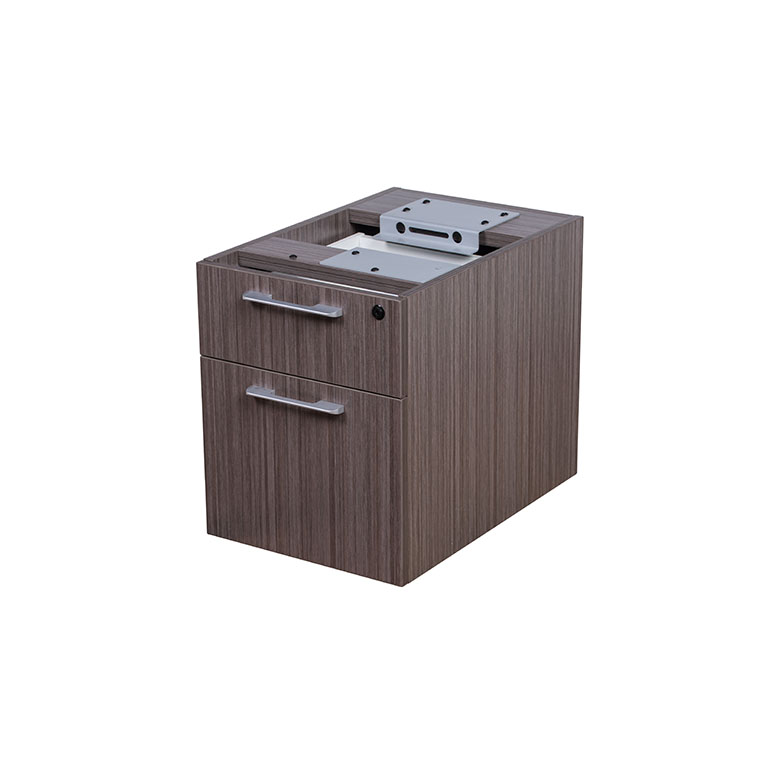 Boss Simple System Hanging Pedestal-3/4 Box/File , Driftwood