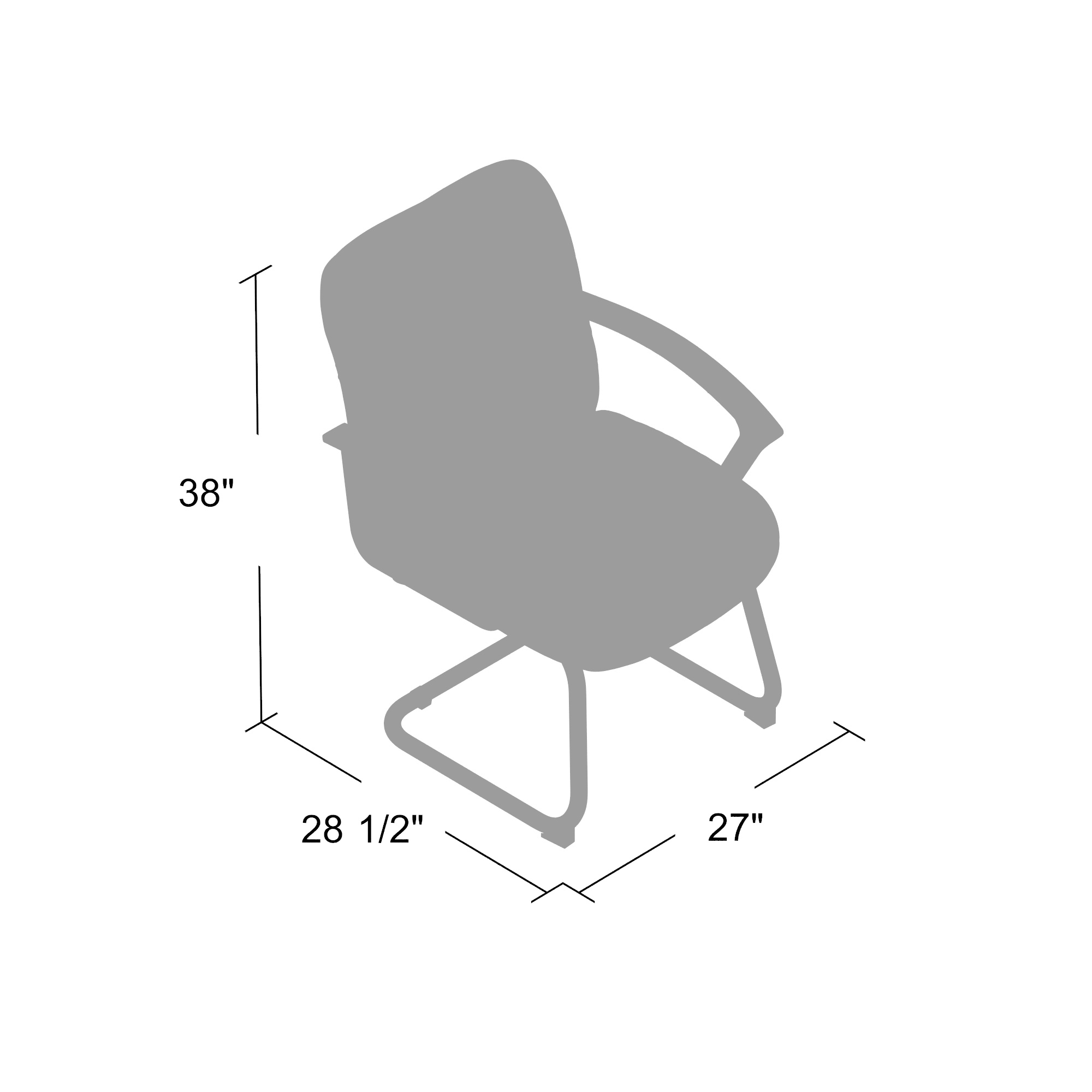 Boss Mid Back LeatherPlus Guest Chair - Image 6