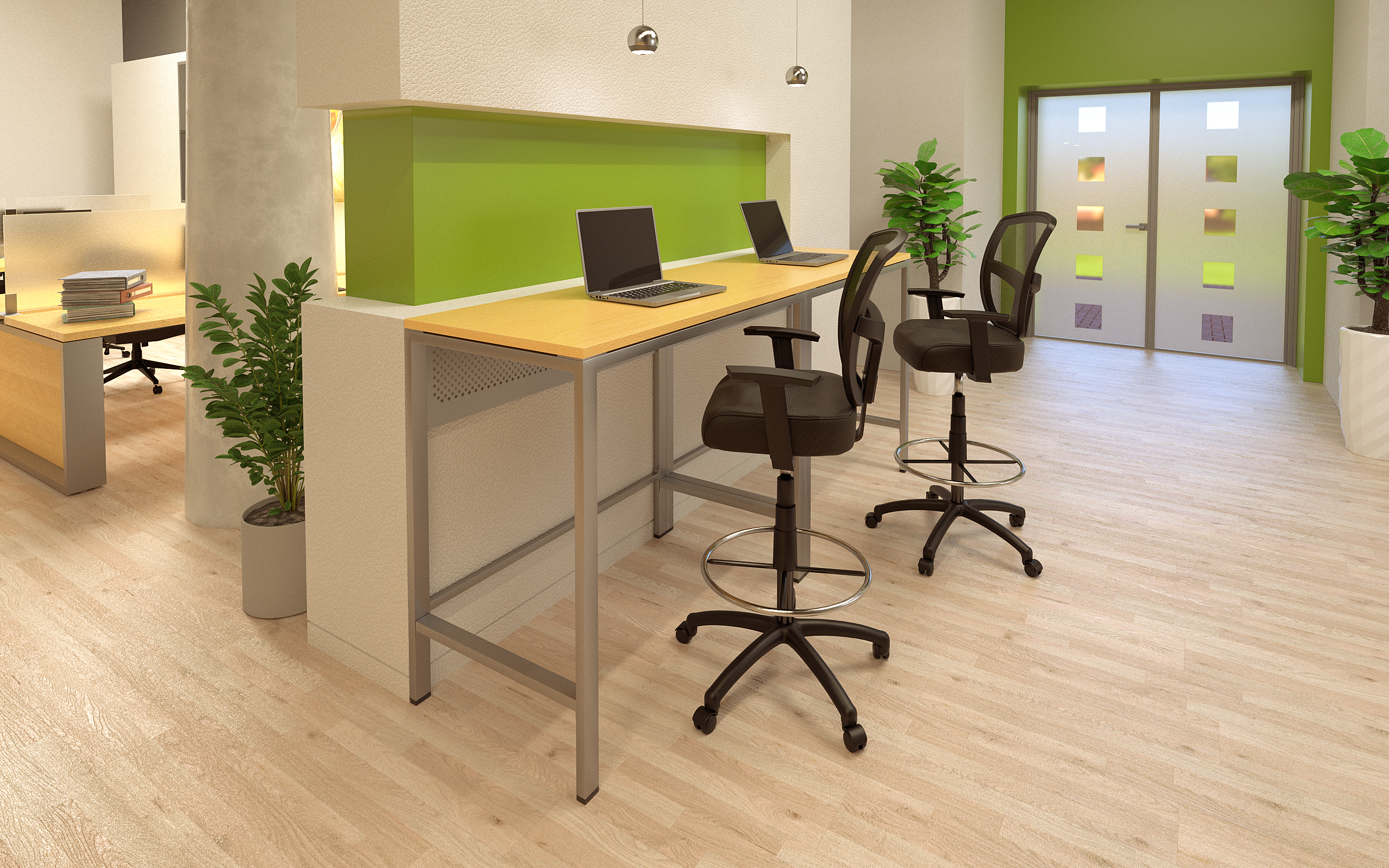 Boss Contract Mesh Drafting Stool - Image 9