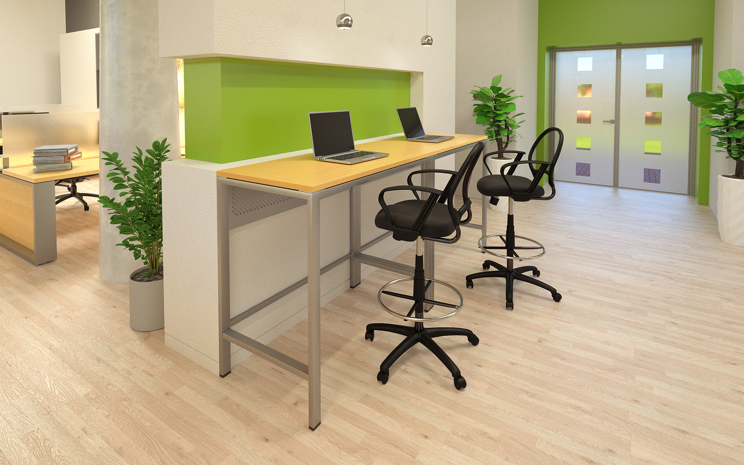Boss Mesh Drafting Stool W/ Loop Arms - Image 8