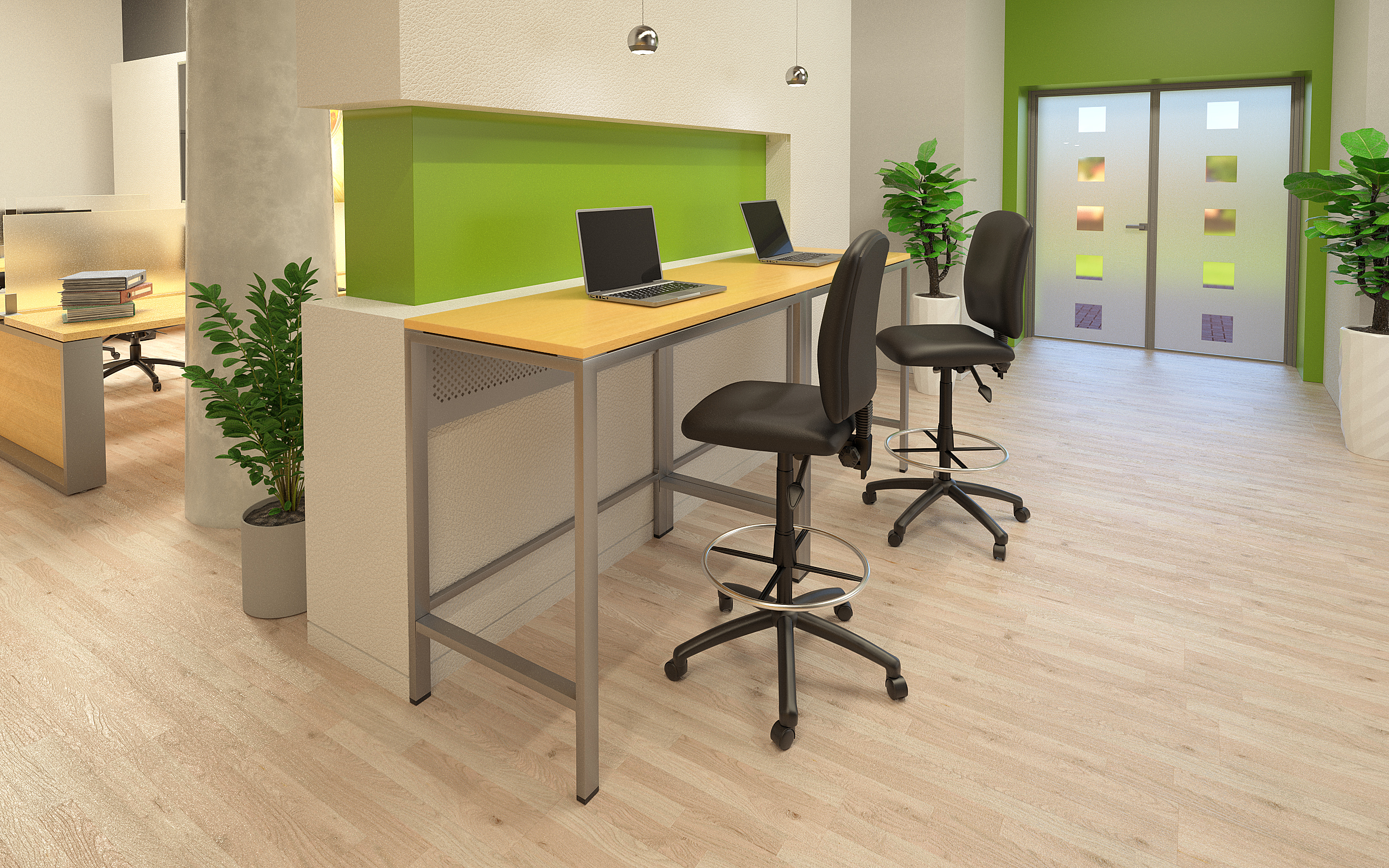 Boss Multi-Function LeatherPlus Drafting Stool - Image 10