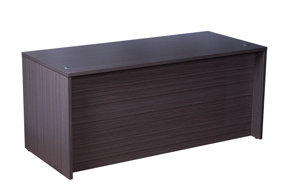 Boss Desk Shell, 66"W X 30"D, Driftwood - Image 2