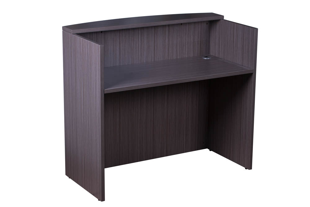 Boss 48" Reception Desk, Driftwood - Image 2